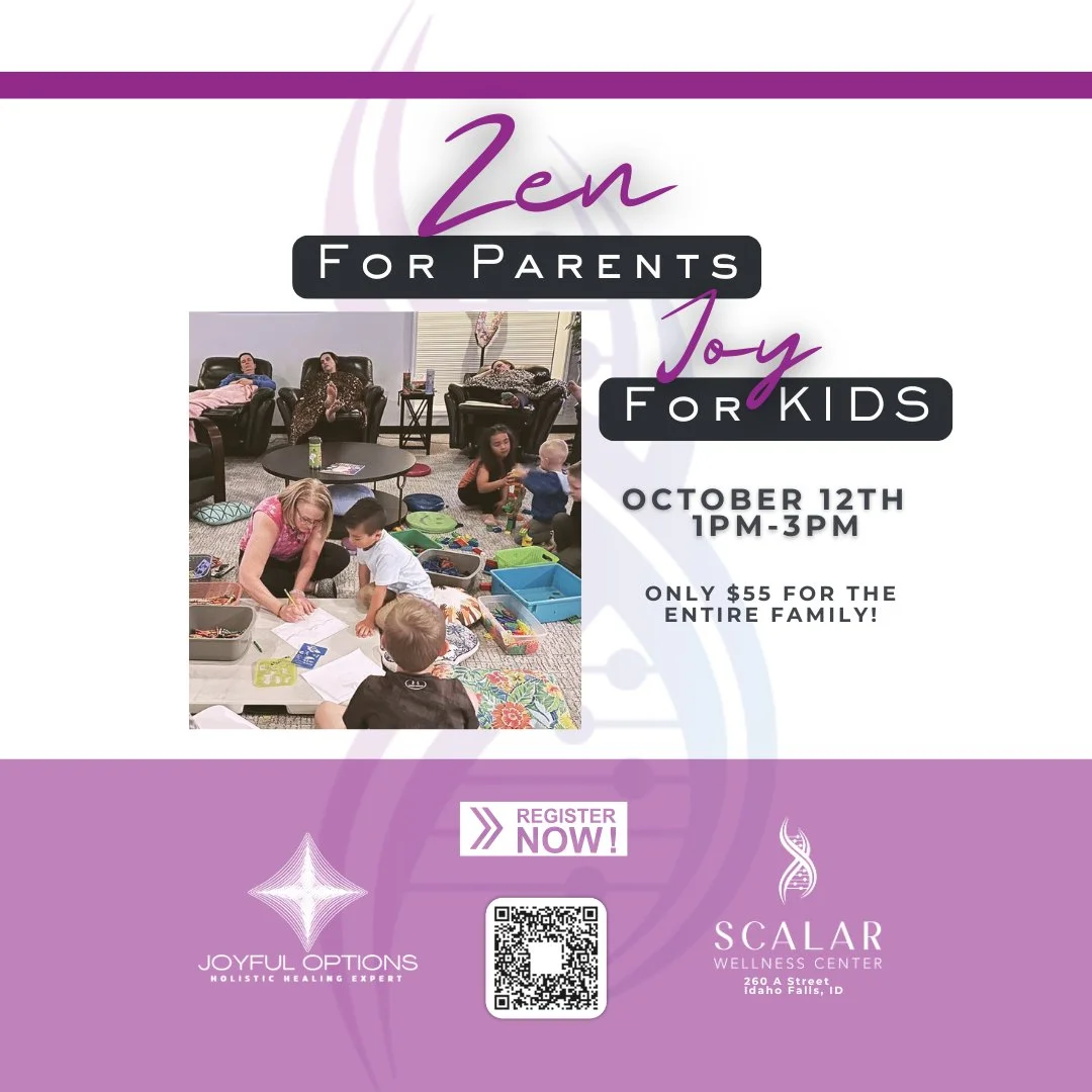 ✨ Zen for Parents, Joy for Kids ✨

Parents, enjoy deep relaxation while your kids are fully engaged in creative play and activities! 

October 12th | 1&ndash;3 PM

Just $55 for the entire family!

Give yourself the gift of rest while your little ones