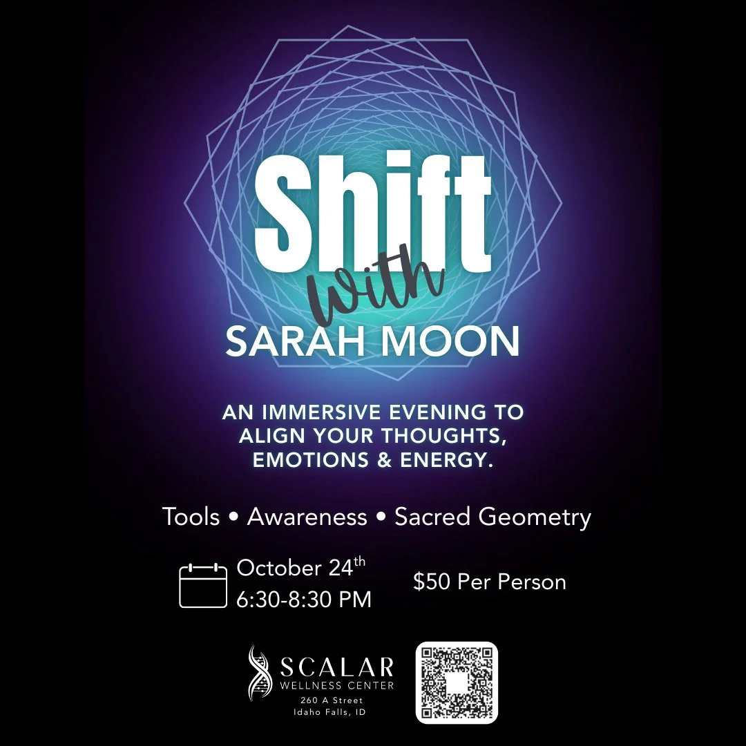 Manifest the life you want! 🌙
Discover how your thoughts, emotions, and energy shape your reality. Learn powerful tools to raise your vibration, step out of survival mode, and align with sacred geometry to create lasting change.
Led by Sarah Moon, a
