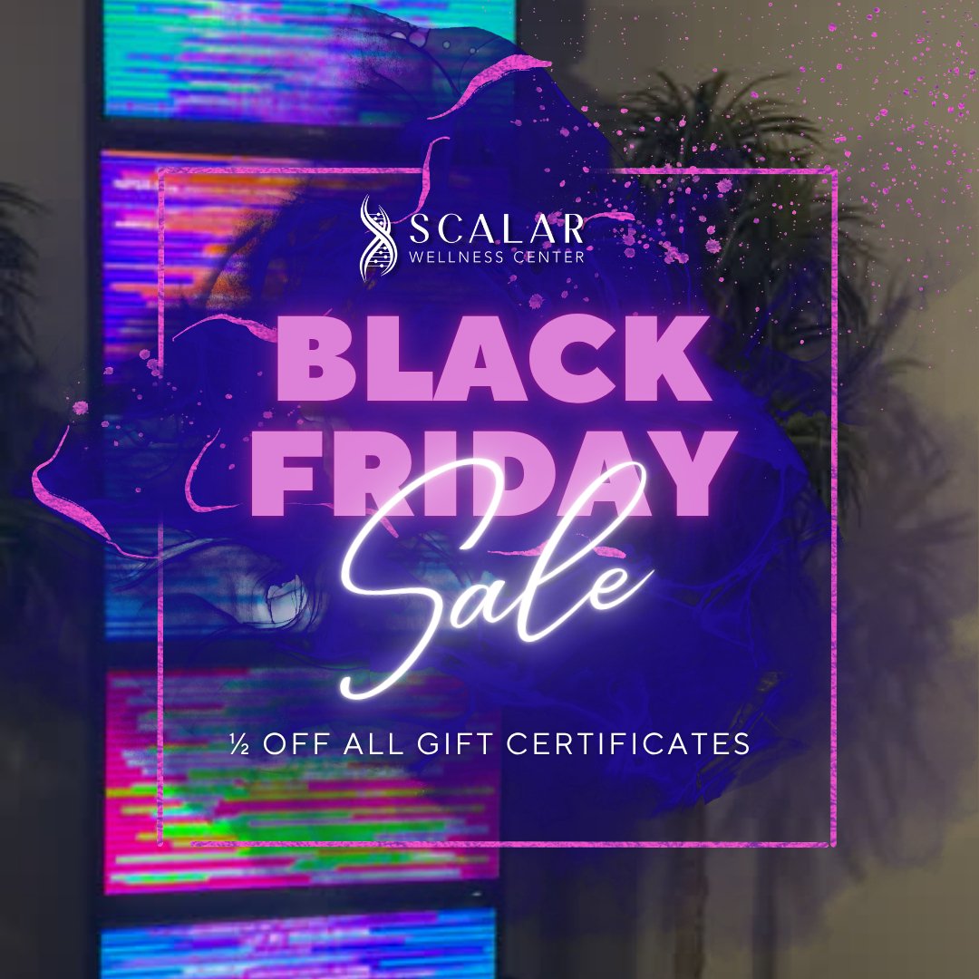 This Black Friday, give the gift of calm. ⭐

Scalar Wellness Center gift certificates are 50% off on November 28th &mdash; perfect for friends, family, or a treat for yourself.

Who would you surprise with a moment of serenity this holiday season? Ta