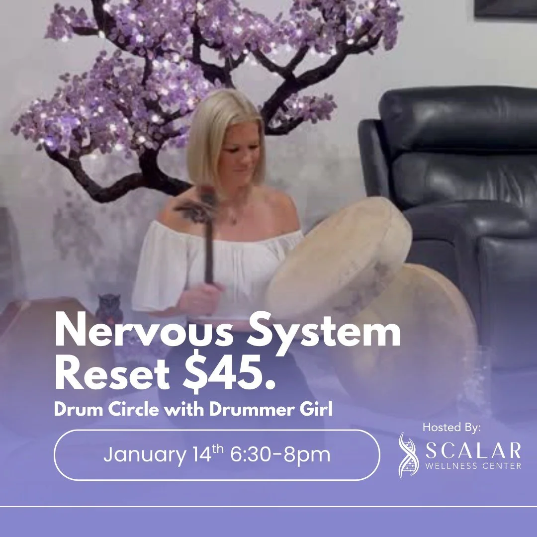 It&rsquo;s rhythm layered with the calming support of the EESystem.

Join Drummer Girl inside the EESystem room for an added layer of relaxation and release &mdash; all for $45.

Limited spots available.

https://linktr.ee/scalarwellnesscenter 

#Sca