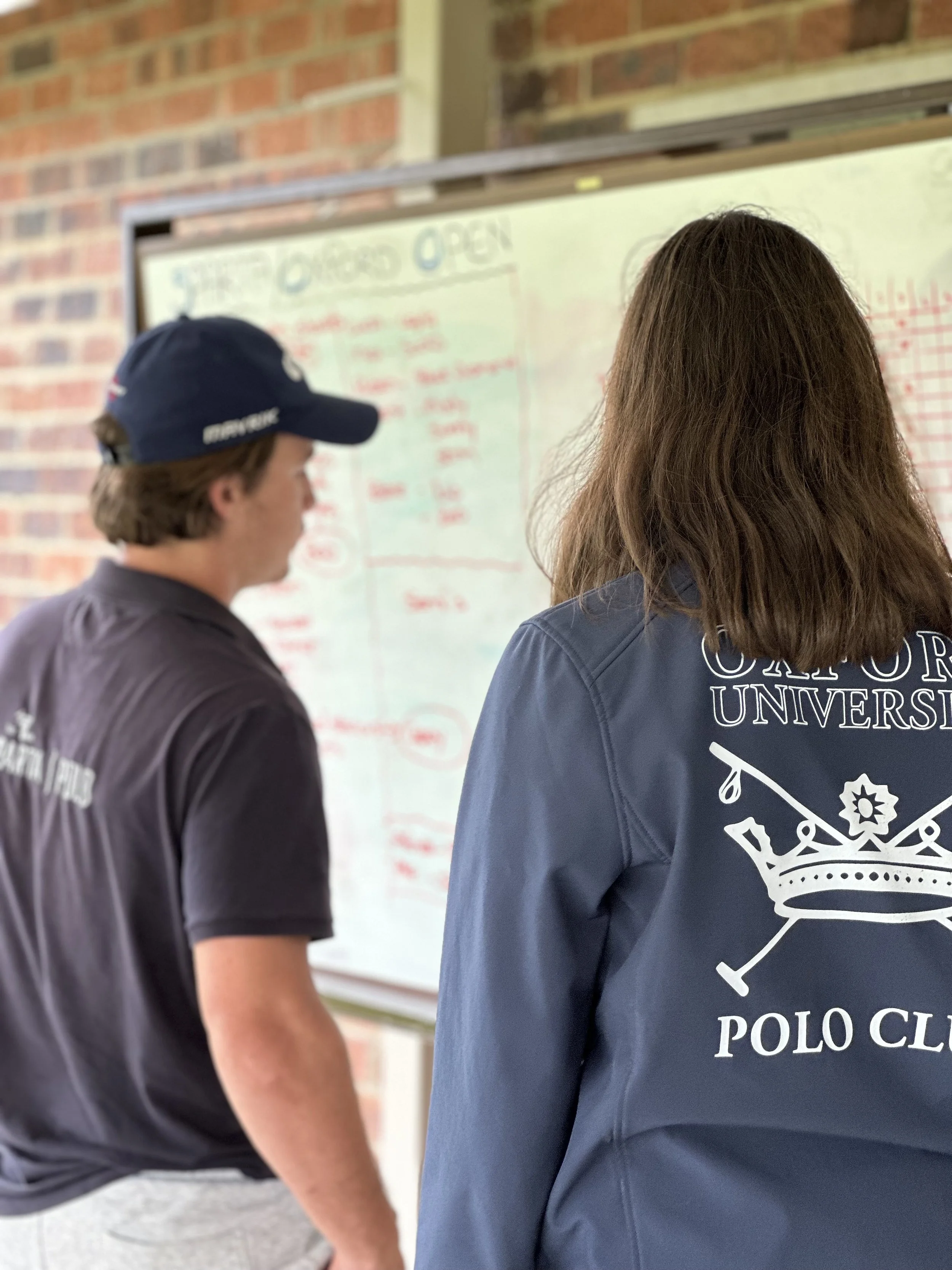 oxford university polo club players at sparta polo club in south africa looking at chukka information