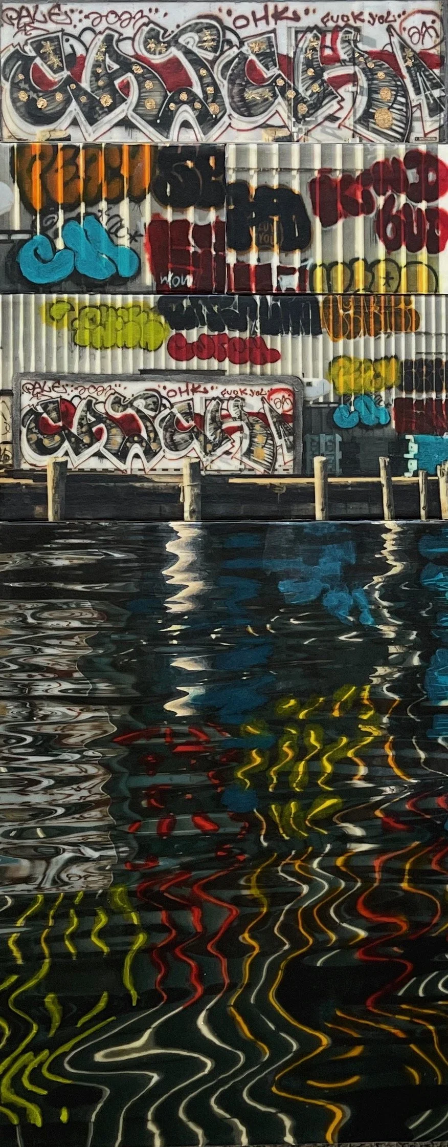 Catch Totem 32x12 5 panels Private Collection.jpeg