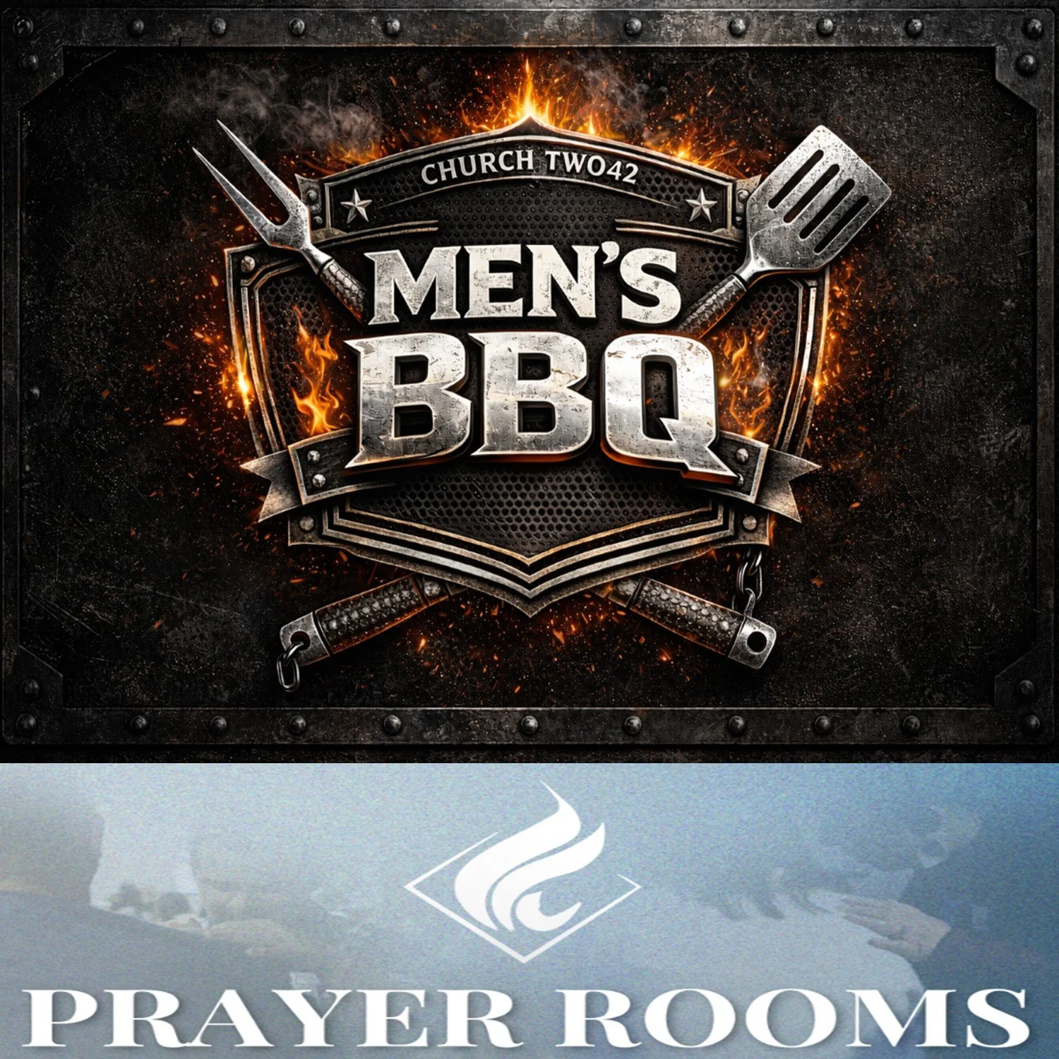 PRAYER ROOMS (9:30am) &amp; MENS BBQ (5:30pm) 