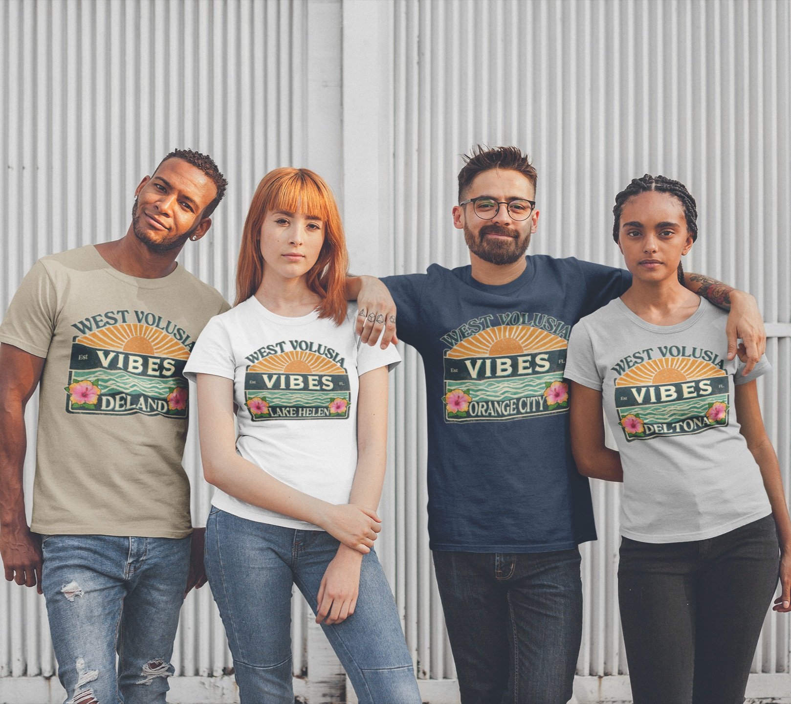 West Volusia  -DeLand, Deltona, Lake Helen & Orange City-  Vibes Collection Unisex Tees