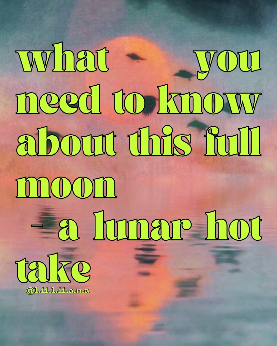 Hi hi cuties!  Today we&rsquo;ve got a 🌝 Full Moon  in Gemini! Not sure how to navigate it? Don&rsquo;t  worry, I got chu with my monthly &lsquo;What You Need To Know Lunar Series&rsquo;. As always thanks for being here bb. 

Xx
Liliana