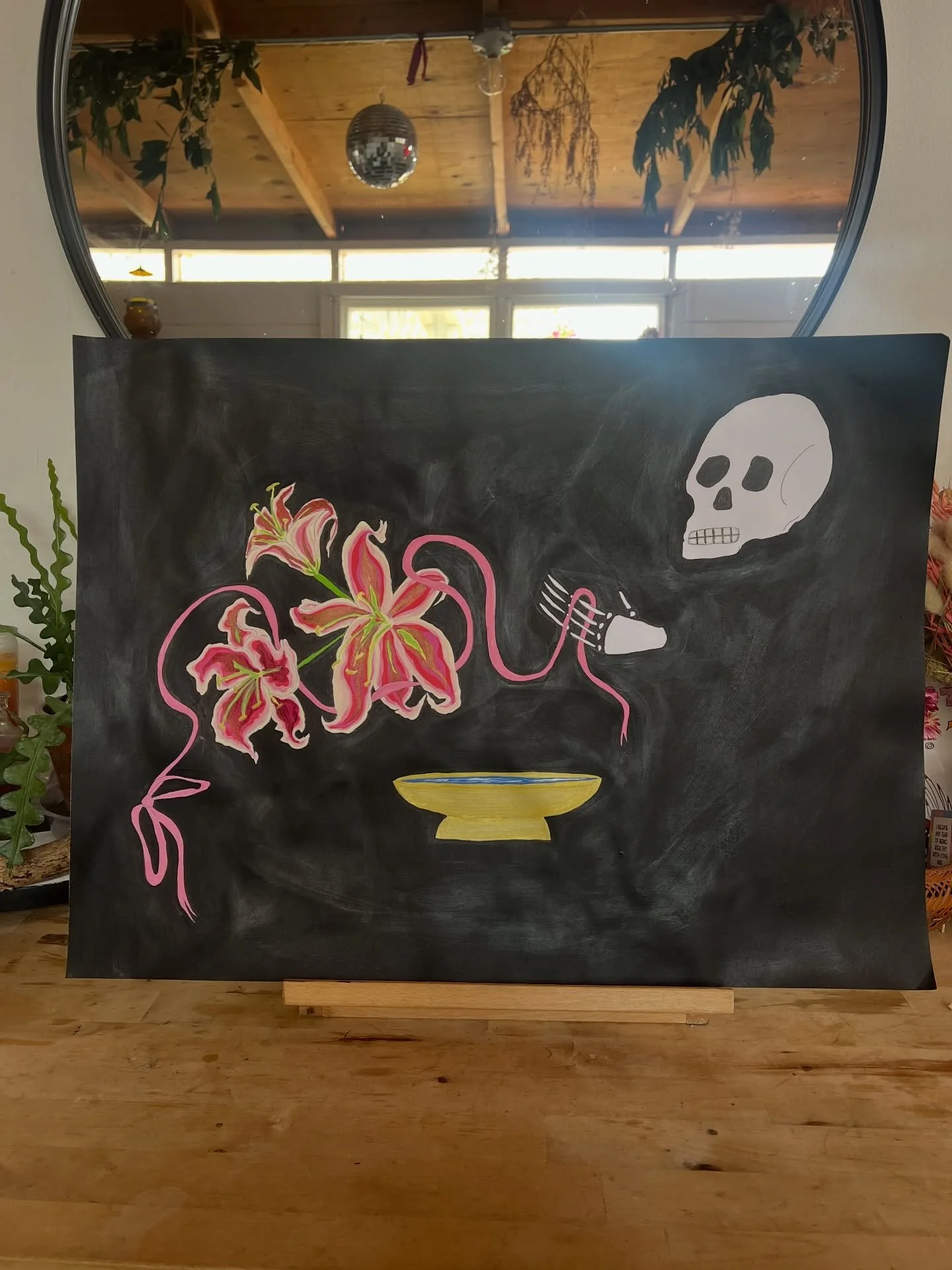 [ Life lately ]

This month has felt like a year. Even amongst the really hard shitty shit, there were some really cute moments. 

I finally finished that painting. Which turned out to be a much needed therapeutic experience (not my original intentio