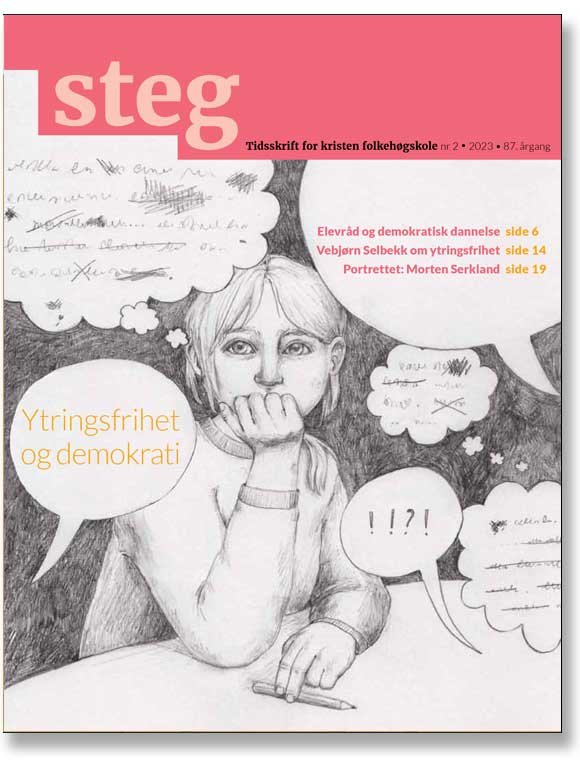 Magazine cover for ´Steg´, Folk High Schools.