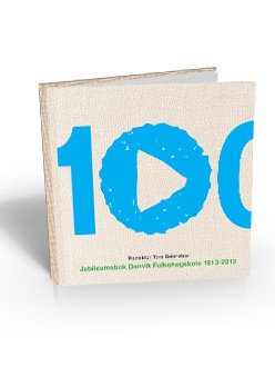 A 100 year anniversary book for Danvik Folk High School. Play symbol = media school. A graphic timeline was made and the historically photos created beautiful stories.