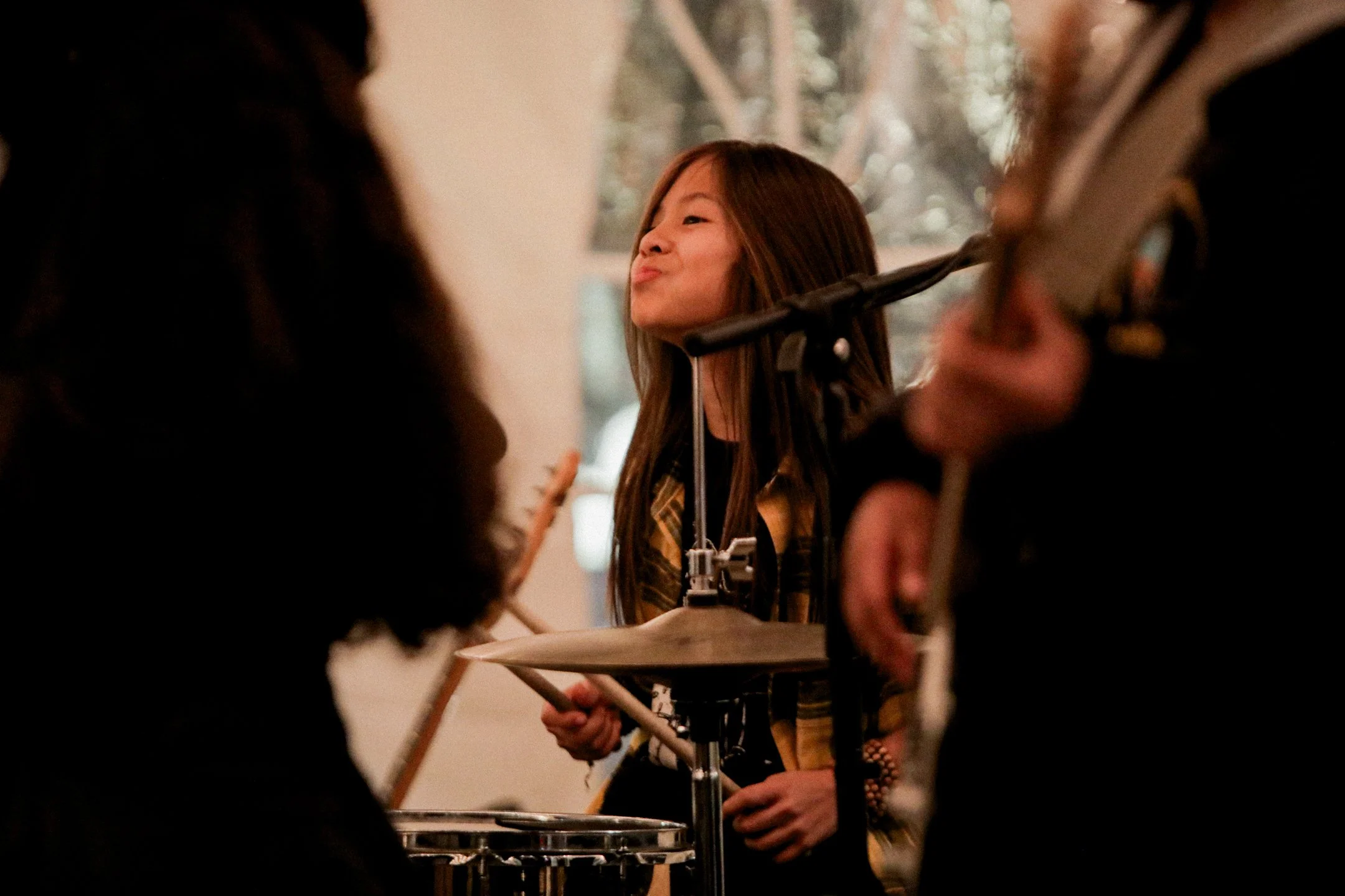 A look back at Winter Arts Night '24. SLA students learn music by playing music, together, in bands, building playlists, practicing sets, and ultimately performing live. Our visual arts students enjoy that same education by doing. Our semester-ending