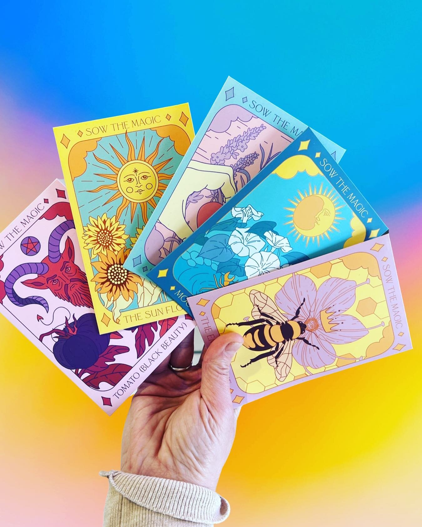 SPRING IS ON ITS WAY!! (And you know us at the Owl, we love us some plants!) 
Check out these cool Tarot Inspired seed packs from @sowthemagic that we have in stock&hellip; we are currently sprouting some these babies to put in our own garden and HIG