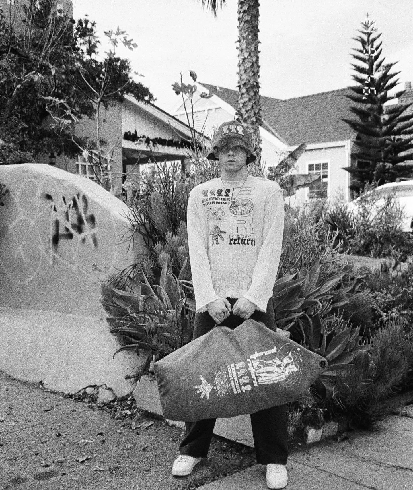 @loganang3lo for Eternal Return in our knit top and upcycled wool slacks 🚀