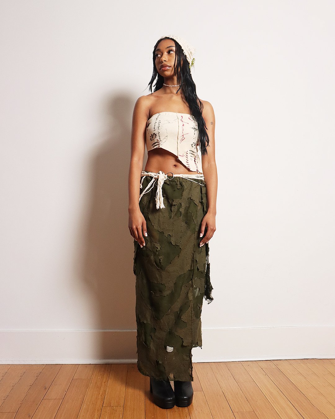 Lotus Asymmetrical Tube Top