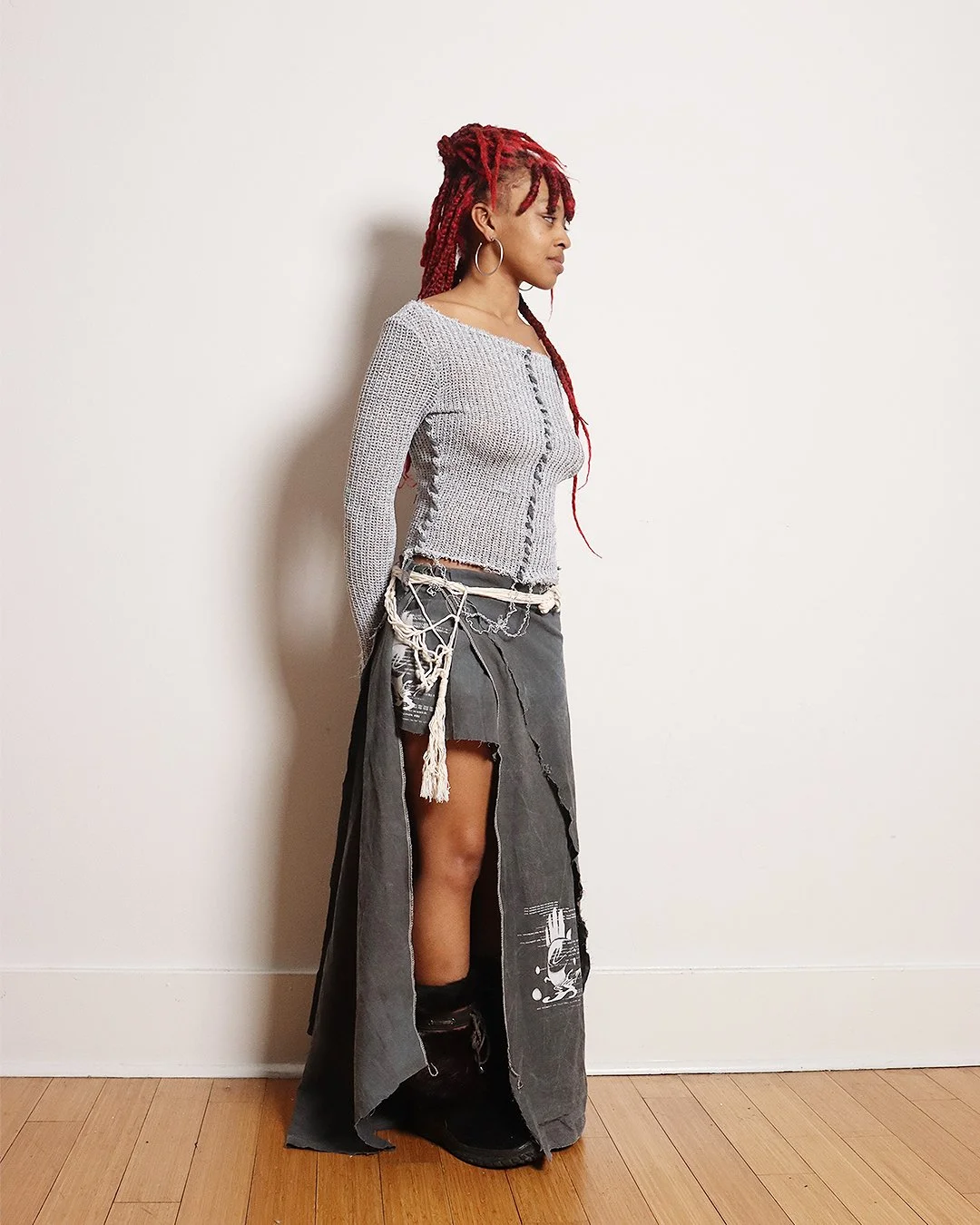 Ocean Handprint Skirt (1-of-1)