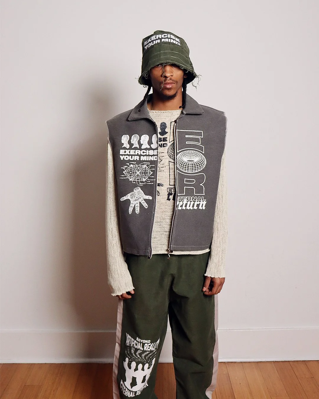 Heavy Wax Canvas Zip Up Vest (1-of-1)