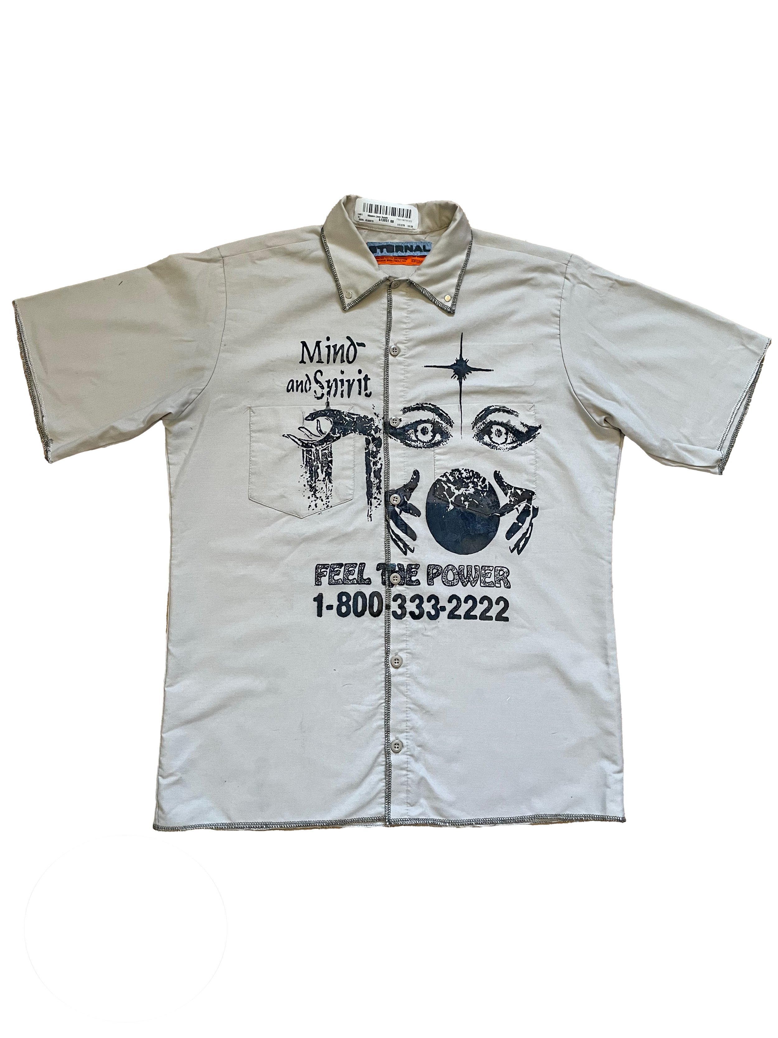 Mind And Spirit tan work shirt