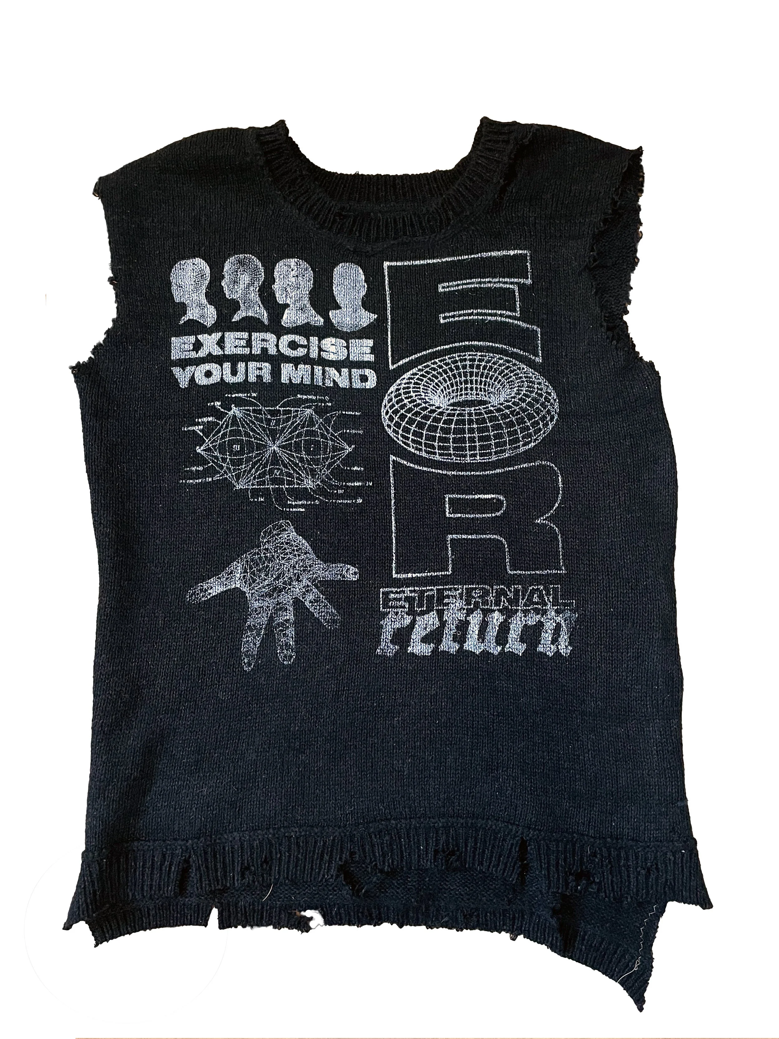 Excercise Your Mind Knit Vest