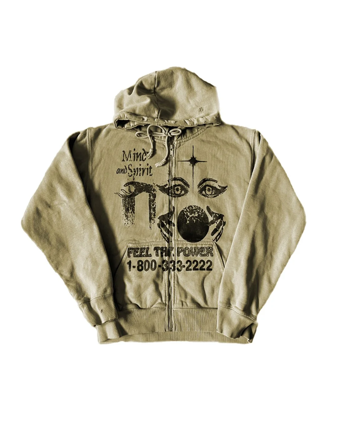 Mind & Spirit Box Crop Zip Up