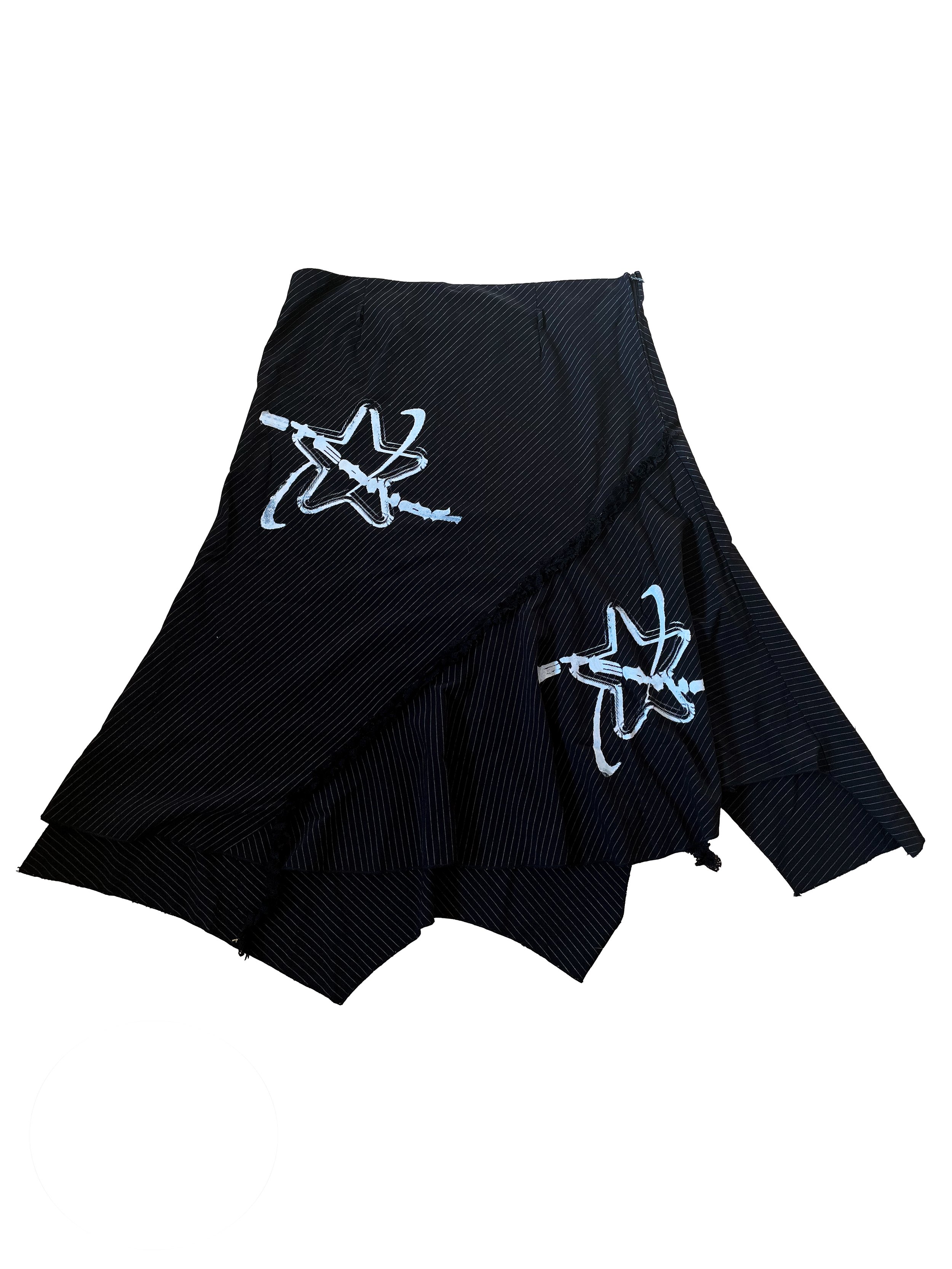 Long Pinstripe Skirt