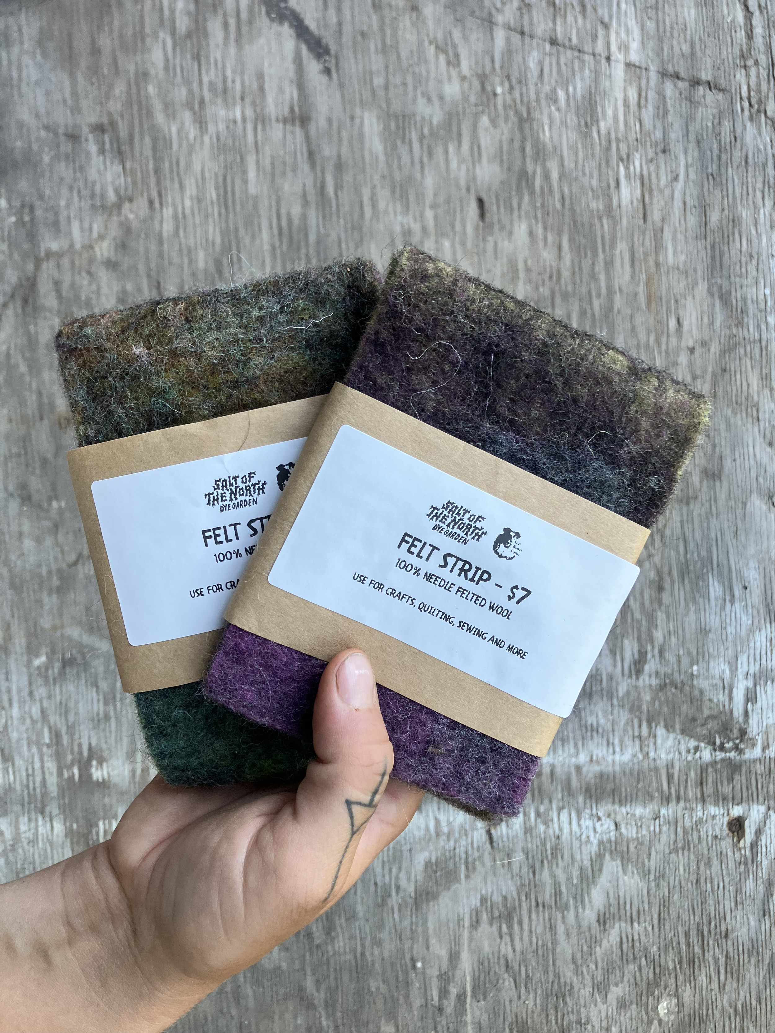 Felt strips