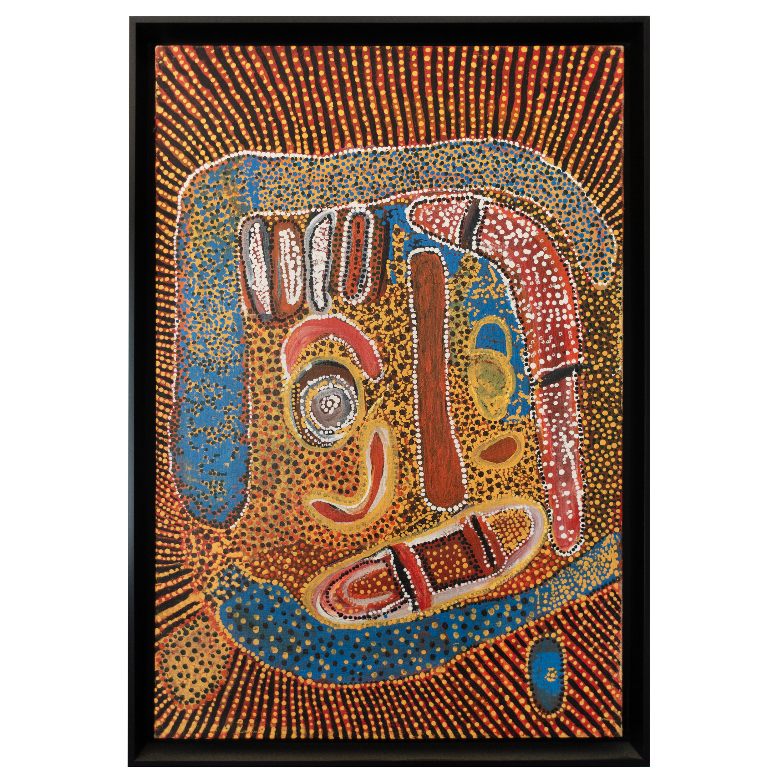 Lot 51
Millie Skeen Nampitjin (1932 - 1997)
Kameradda, 1996
synthetic polymer on linen
88 x 59 cm
Est. A$