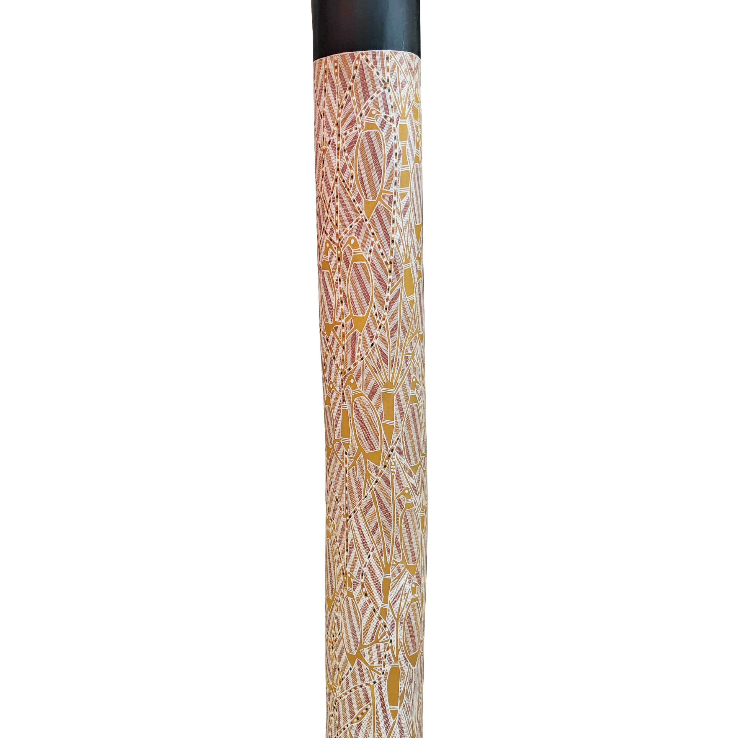Lot 39
Tommy Gondorro Steele (1940 - )
Lorrkkon (Memorial Pole), 1996
natural earth pigment on Eucalyptus hardwood
195 x 18 cm
Est: A$4,000 - $6,000