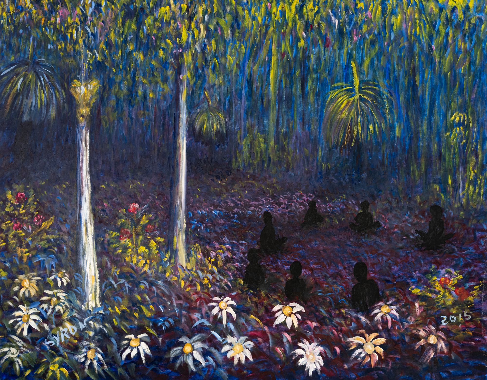 Artist: Gordon Syron |Title: Women's Circle |Year: 2015 |Medium: oil on canvas |Dimensions: 100.5 x 128.5 cm