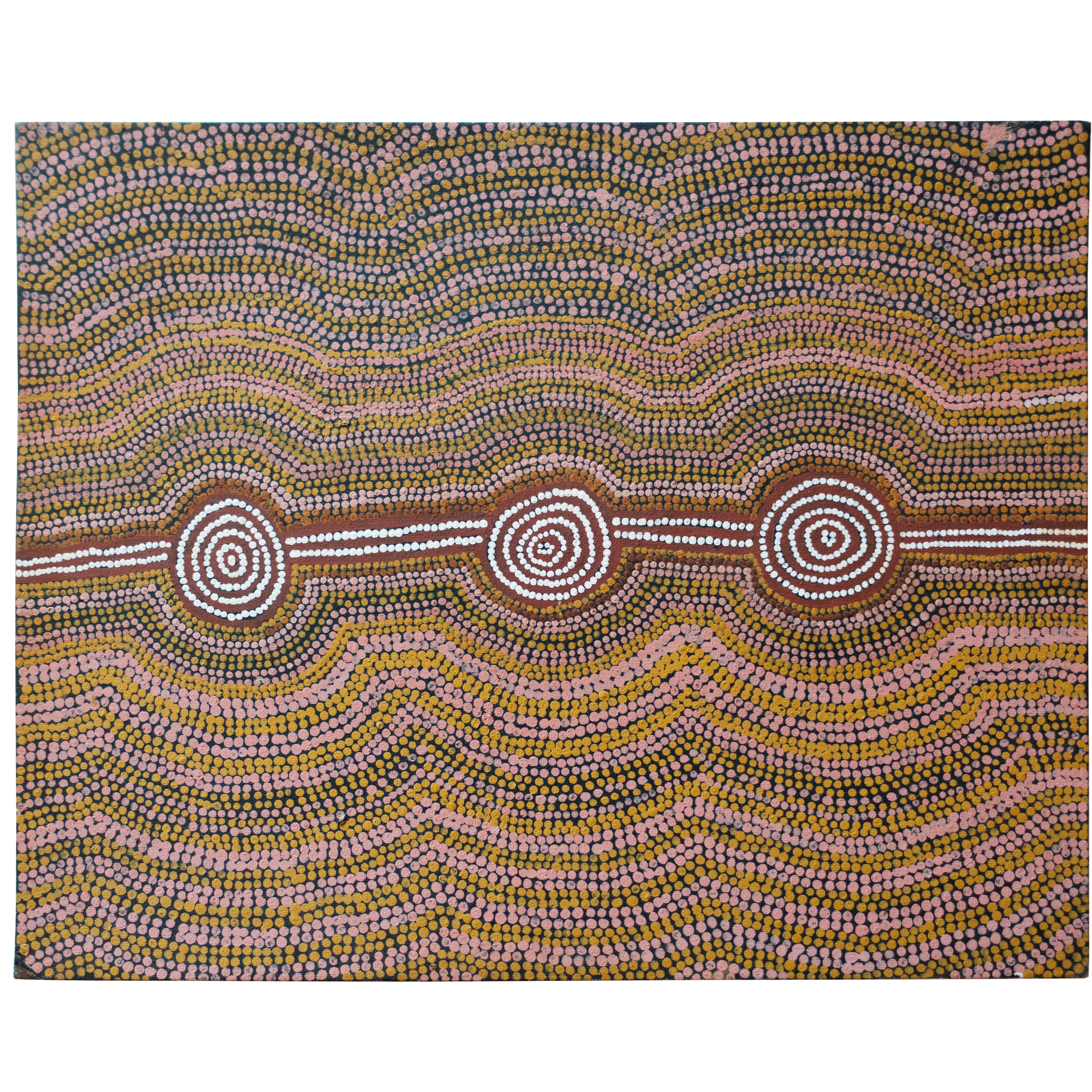 Lot 5
Anatjari Tjampitjinpa (1927 - 1999)
Myin Yinya, 1984
synthetic polymer paint on canvas board
50 x 40 cm
Est. A$