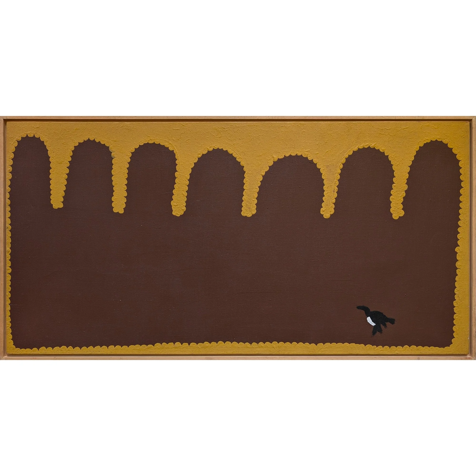 Lot 25 | LONG TOM TJAPANANGKA (c. 1929 – 2006) | Untitled |  | synthetic polymer paint on linen, 50 x 101 cm | Est. AUD $2,000 - $4,000