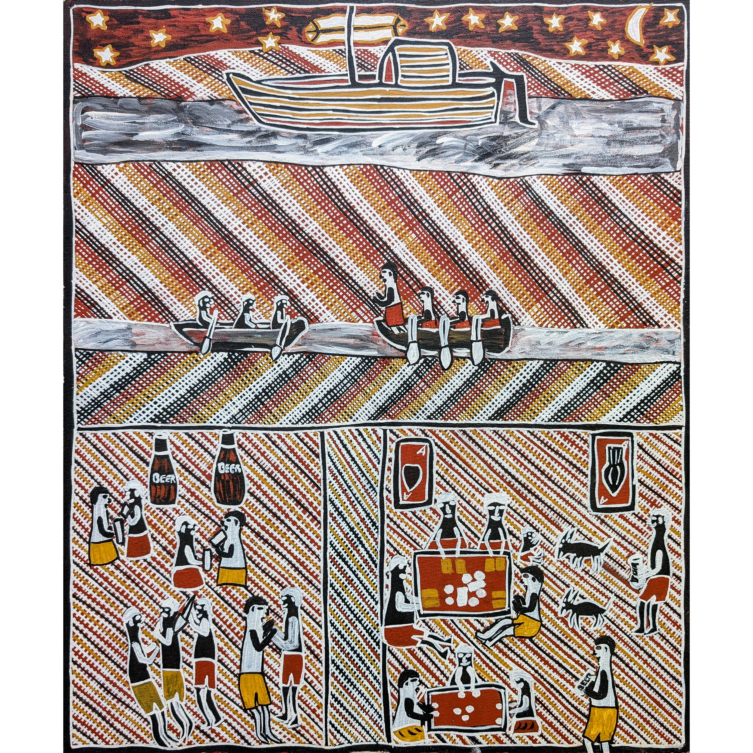 Artist: Elizabeth Bambutjmi | Title: Untitled | Year: 1997 | Medium: synthetic polymer paint on canvas | Dimensions: 60.5 x 50.5 cm