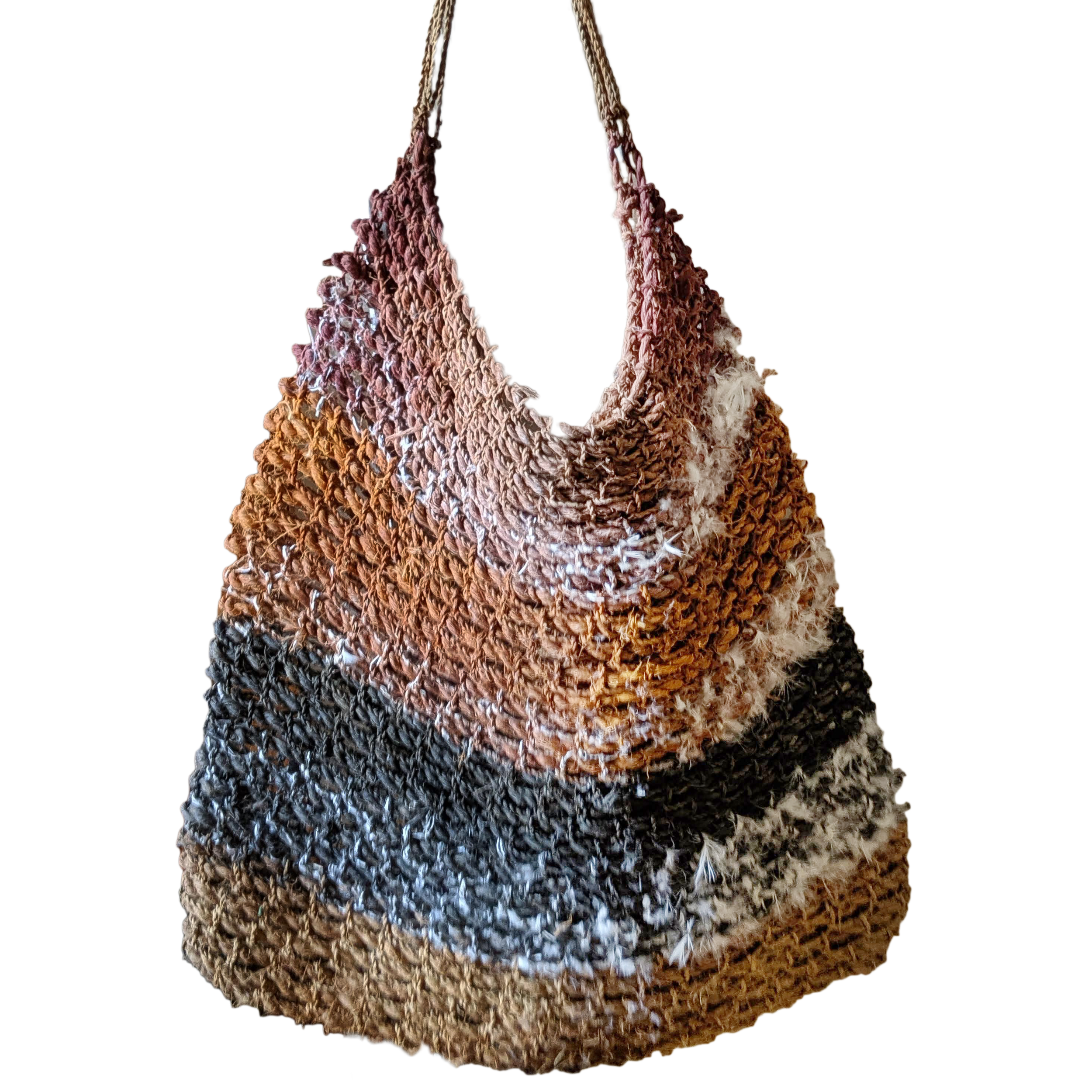Lot 32
Artist Once Known
Feathered String Bag
natural fibres and feathers
33 x 37 x 6 cm
Est. A$