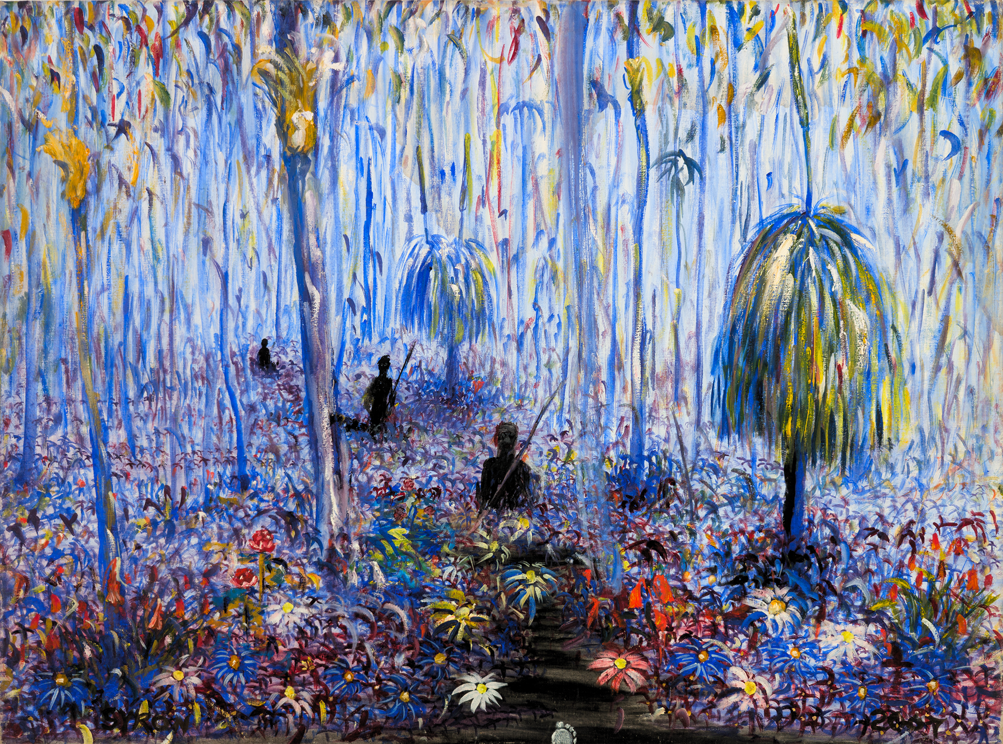 Artist: Gordon Syron |Title: Where the Wildflowers Once Grew |Year: c.2005 |Medium: oil on canvas |Dimensions: 76 x 100 cm