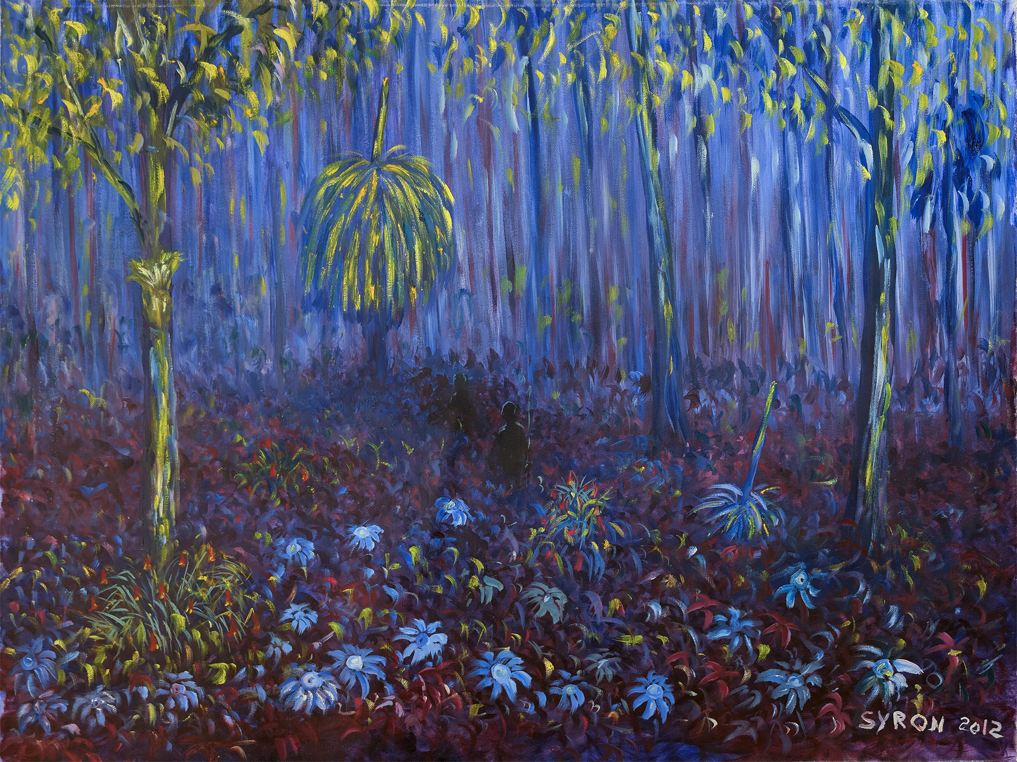 Artist: Gordon Syron |Title: Where the Wildflowers Once Grew |Year: 2012 |Medium: oil on canvas |Dimensions: 70.5 x 94 cm