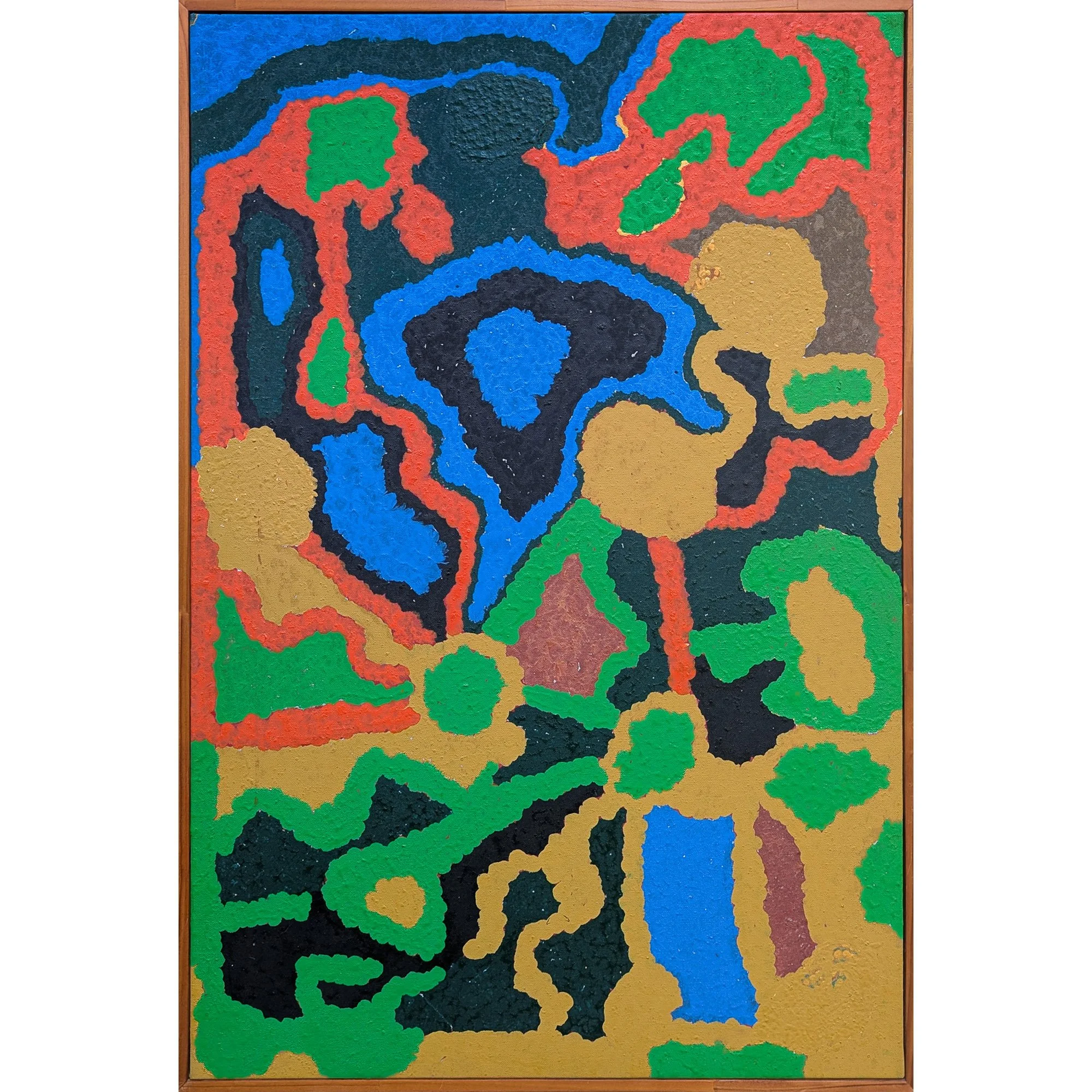 Lot 2 | WIMMITJI TJAPANGARTI (c. 1924 – 1997) | Inulputja, near Jupiter Well | 1993 | synthetic polymer paint on canvas, 90 x 60 cm | Est. AUD $6,000 - $8,000