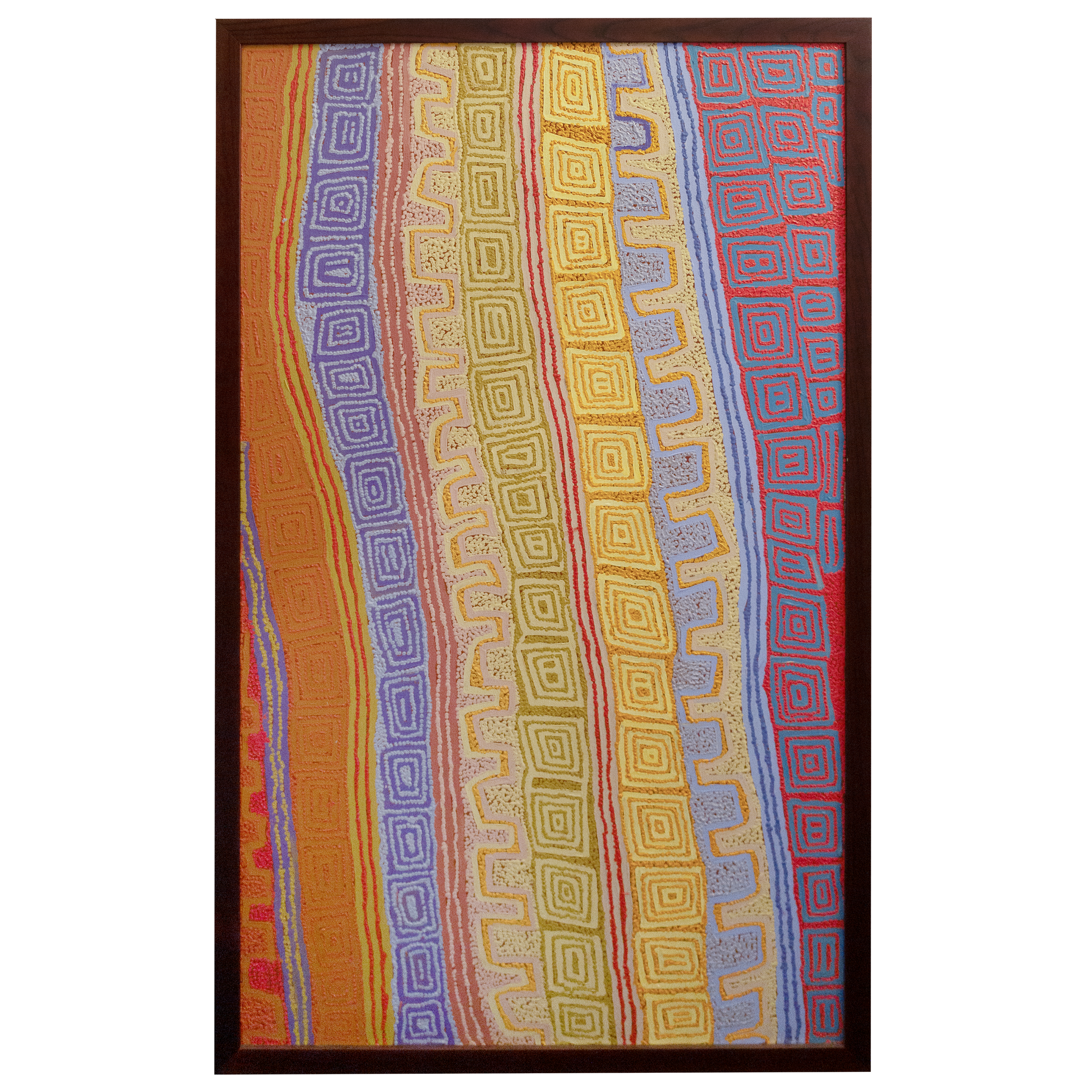 Lot 8
Patrick (Olodoodi) Tjungurrayi (1934- 2017)
Illyatjara, 2012
synthetic polymer on Belgian linen
150 x 90 cm
Est. A$