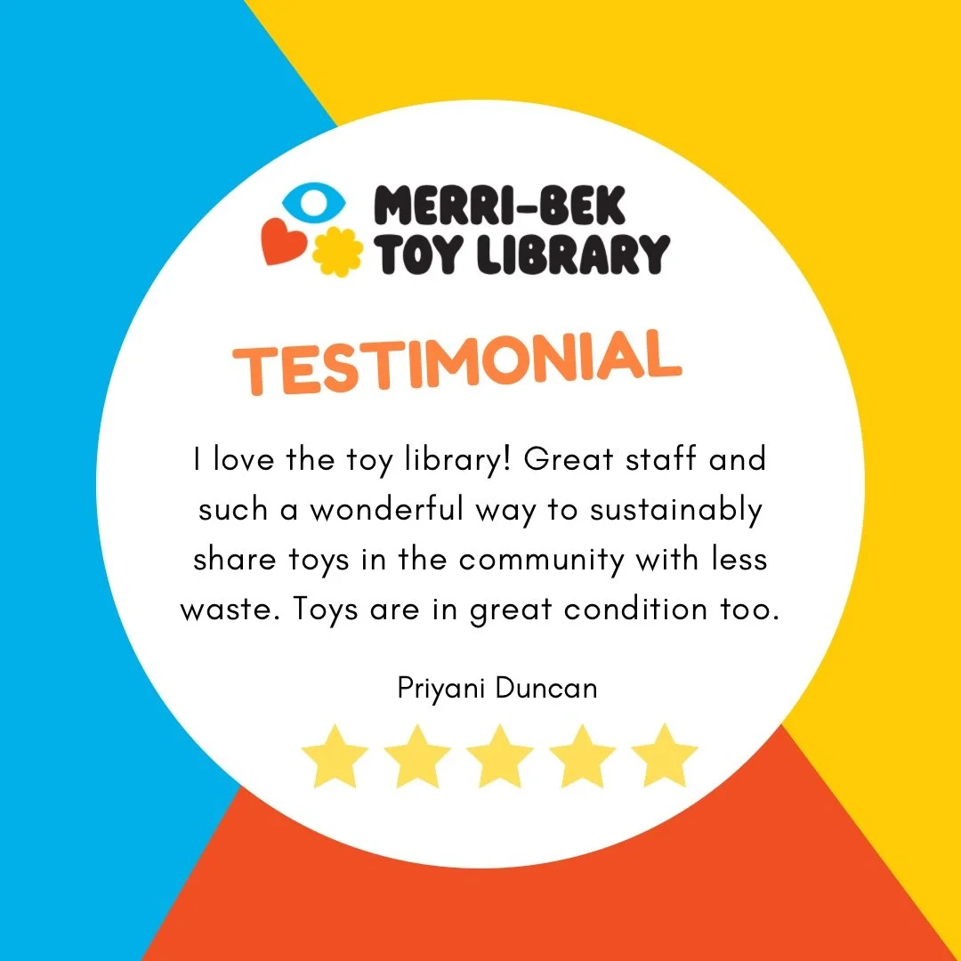 &ldquo;I love the toy library.&rdquo;

We hear this often &mdash; and it never gets old 💛

Thank you, Priyani, for the lovely words. Our team and volunteers put a lot of care into keeping toys in great shape and play more sustainable for our communi