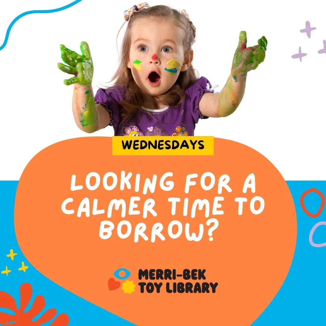 Looking for a calmer time to borrow? 

Our quiet sessions are back on Wednesdays from 2&ndash;4pm at Pascoe Vale (7 Prospect St). 

A relaxed space for kids and parents who enjoy things a little slower 💛

We welcome current members and non members a