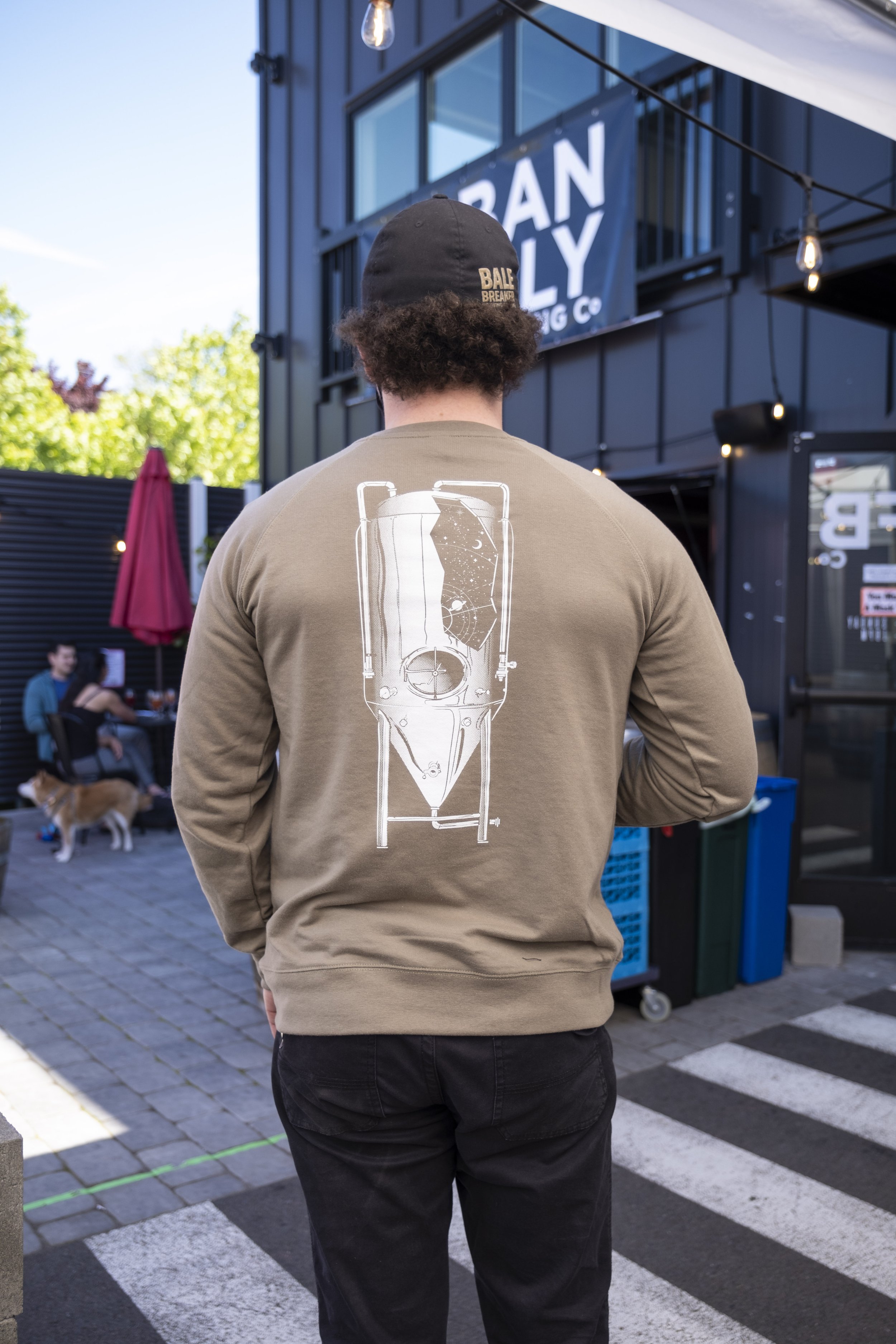 Urban Family Branded Sweatshirt Featuring a Space Fermenter