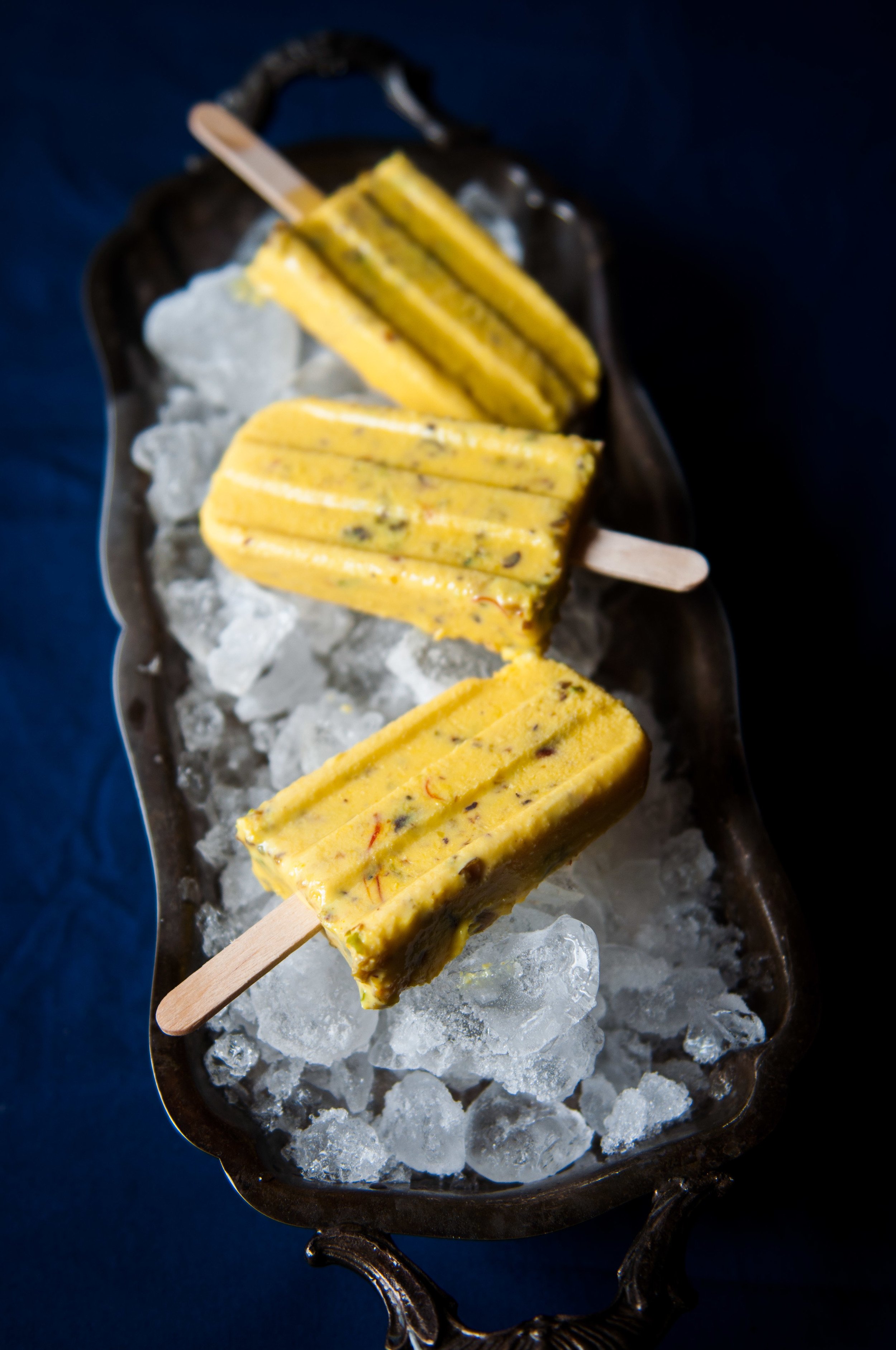 Saffron Pistachio Kulfi Pops