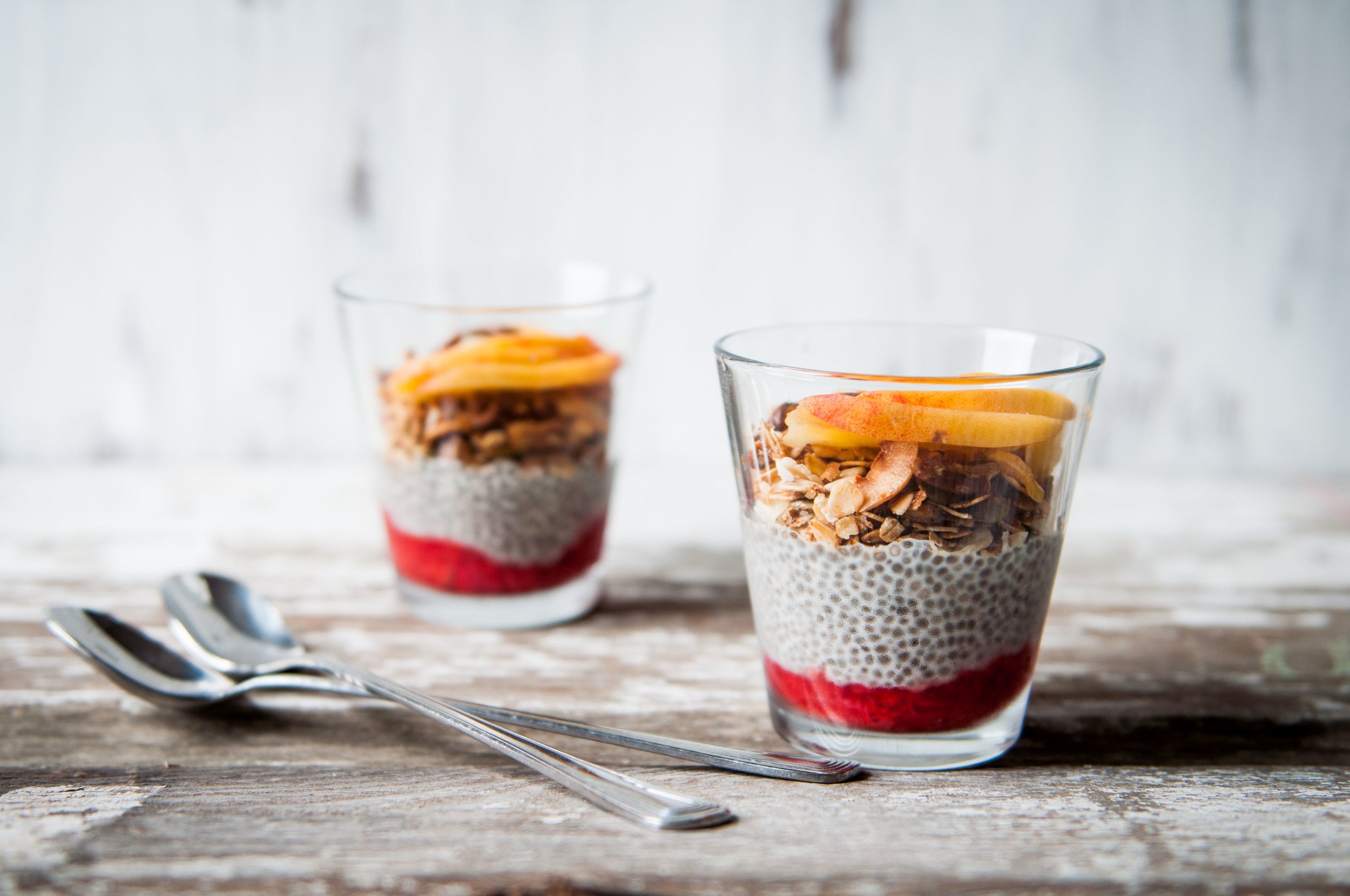 Chia Breakfasts with Summer Fruits