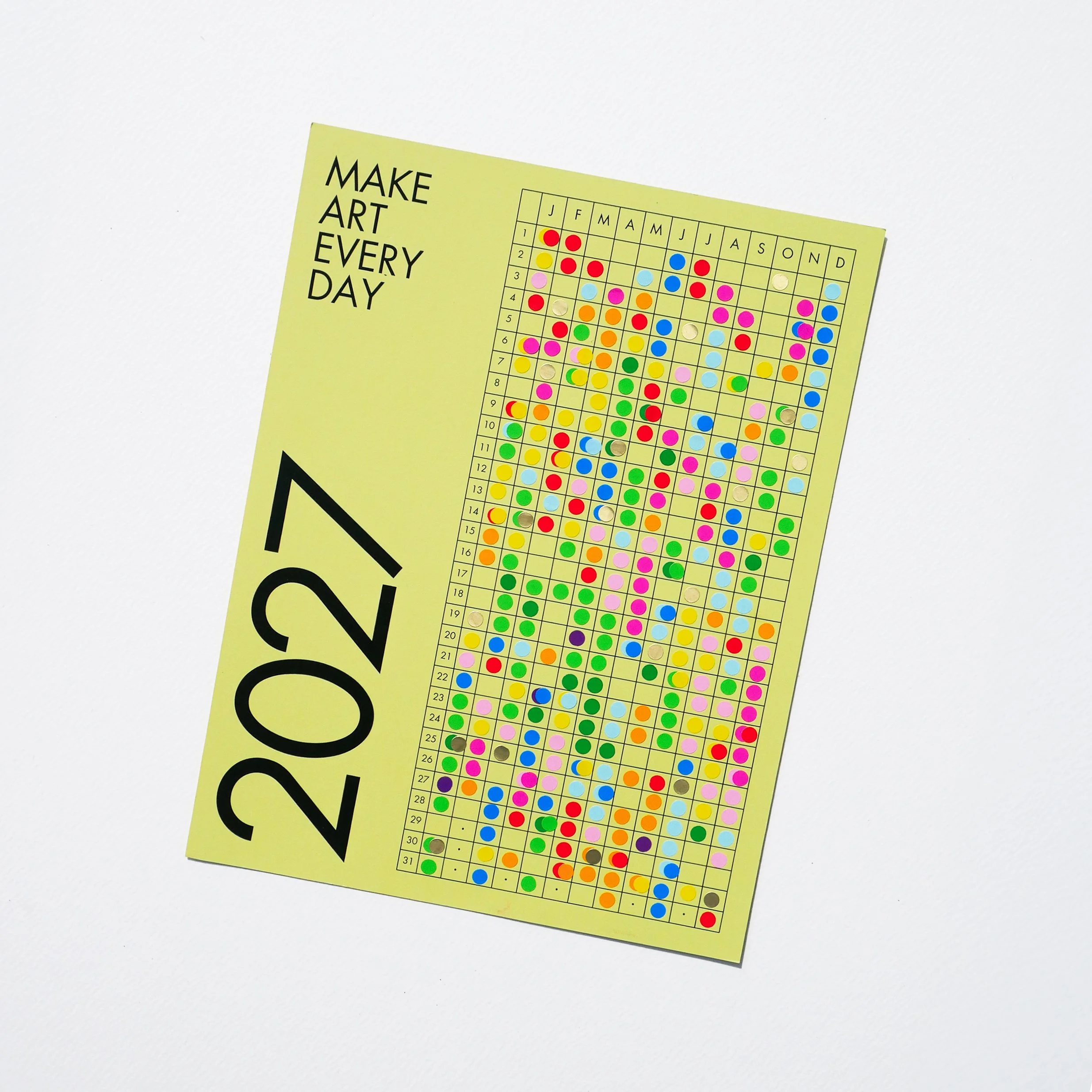 The 2027 Studio Calendar in Avocado