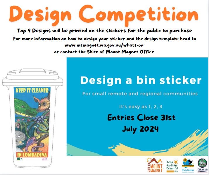 Design a Bin Sticker Competition — Shire of Mount Magnet
