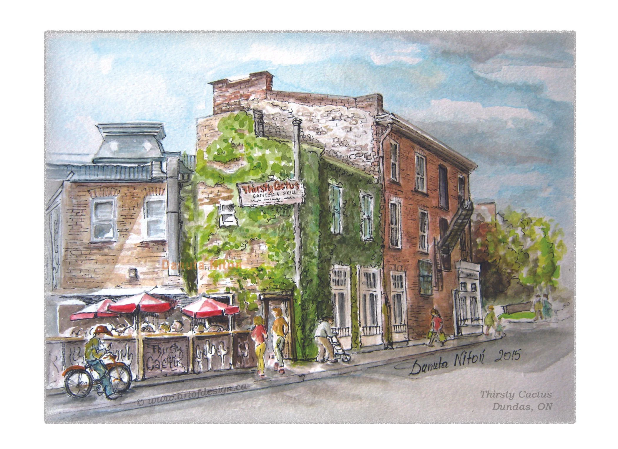 Thirsty Cactus in Dundas ON, Cards and prints are available