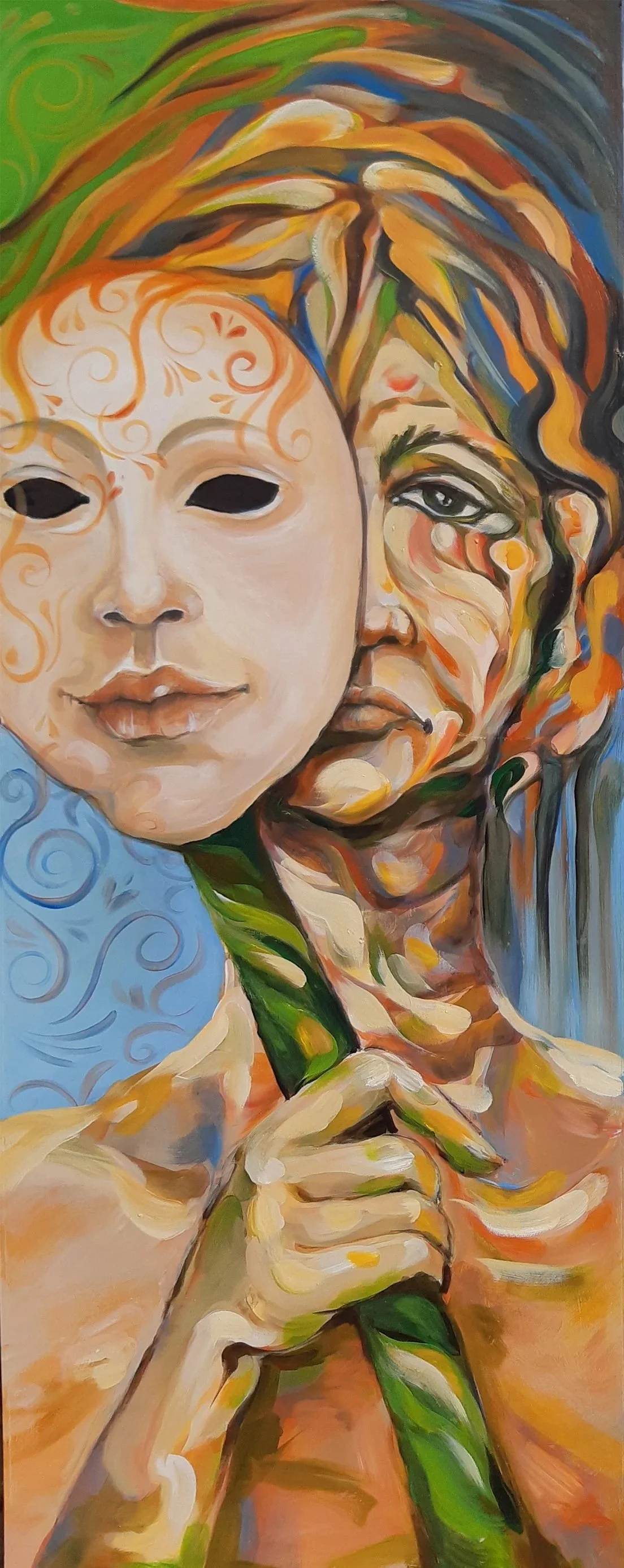 Exposed.  Acrylic on board72"x30" - $2000.
Print on canvas - $1000. 