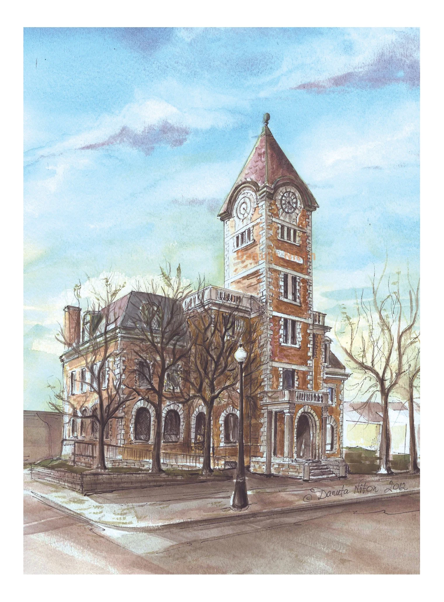 Post Office Dundas ON Greeting cards and prints