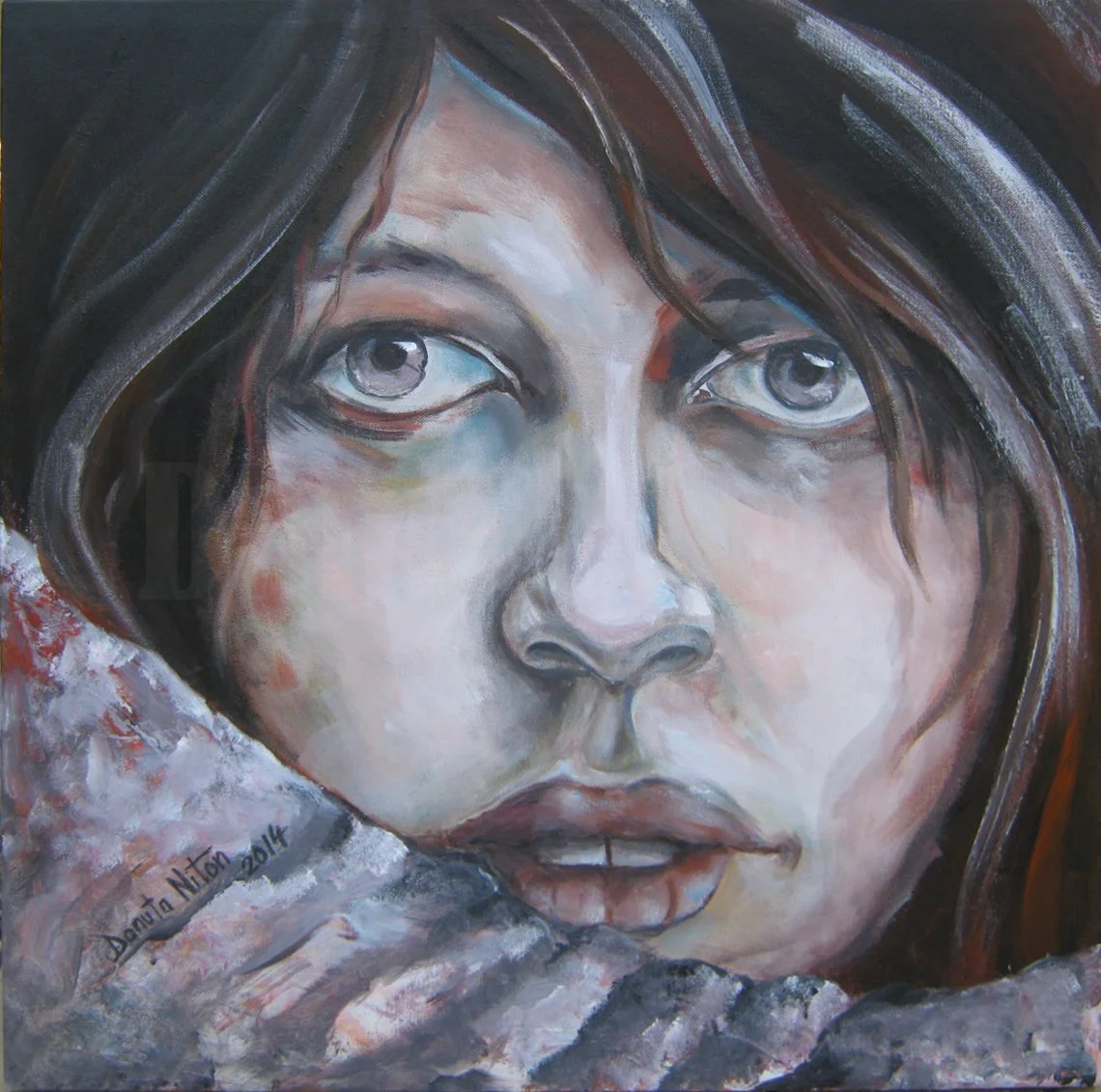 acrylic on canvas - 24"x24" - $1500
Print on canvas - $600.