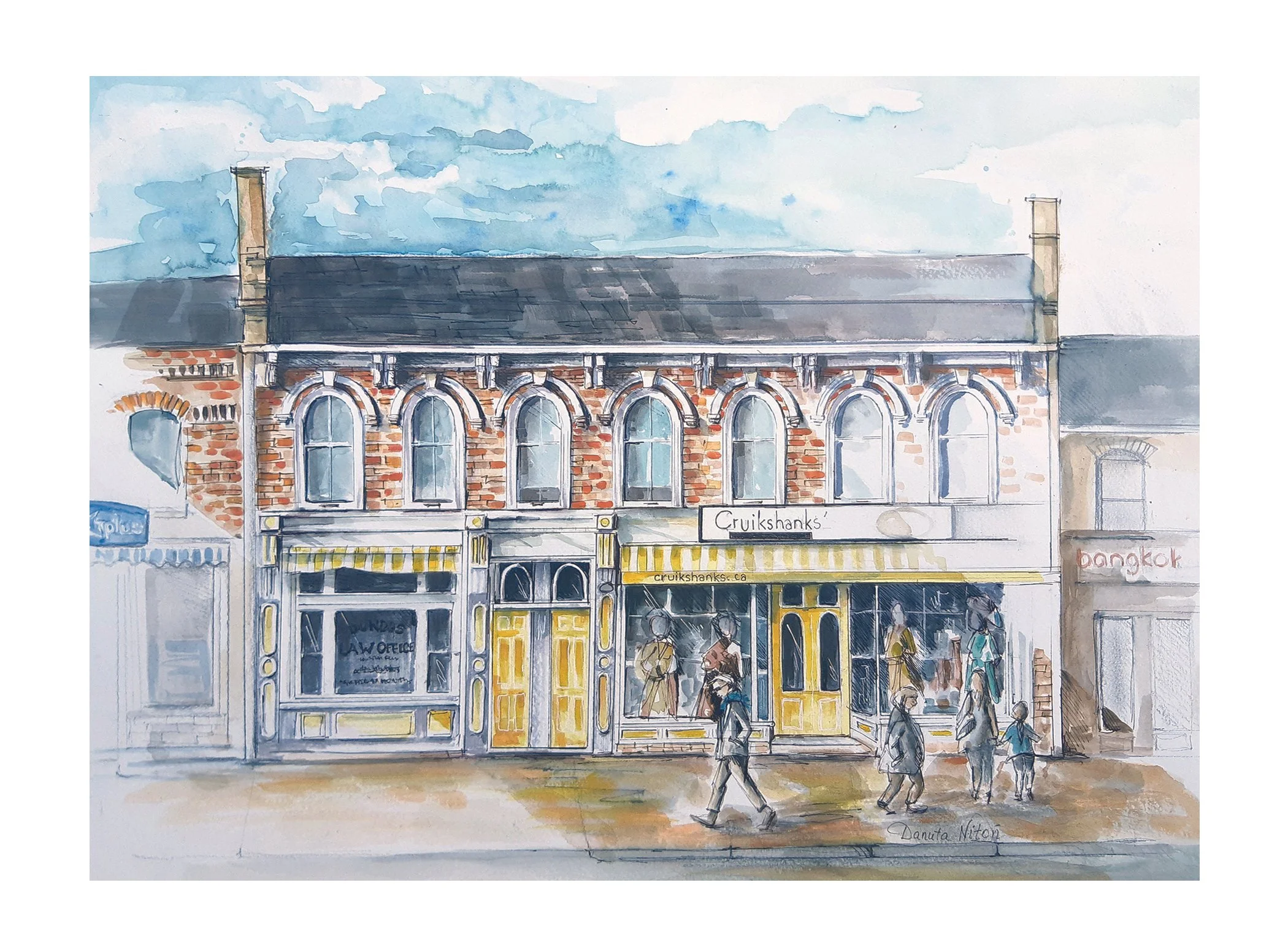 King Street in Dundas Ontario, Cards and prints are available