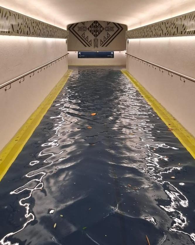 Naenae Train Station Subway Link Underwater! Photo by Kirk Hodgson
