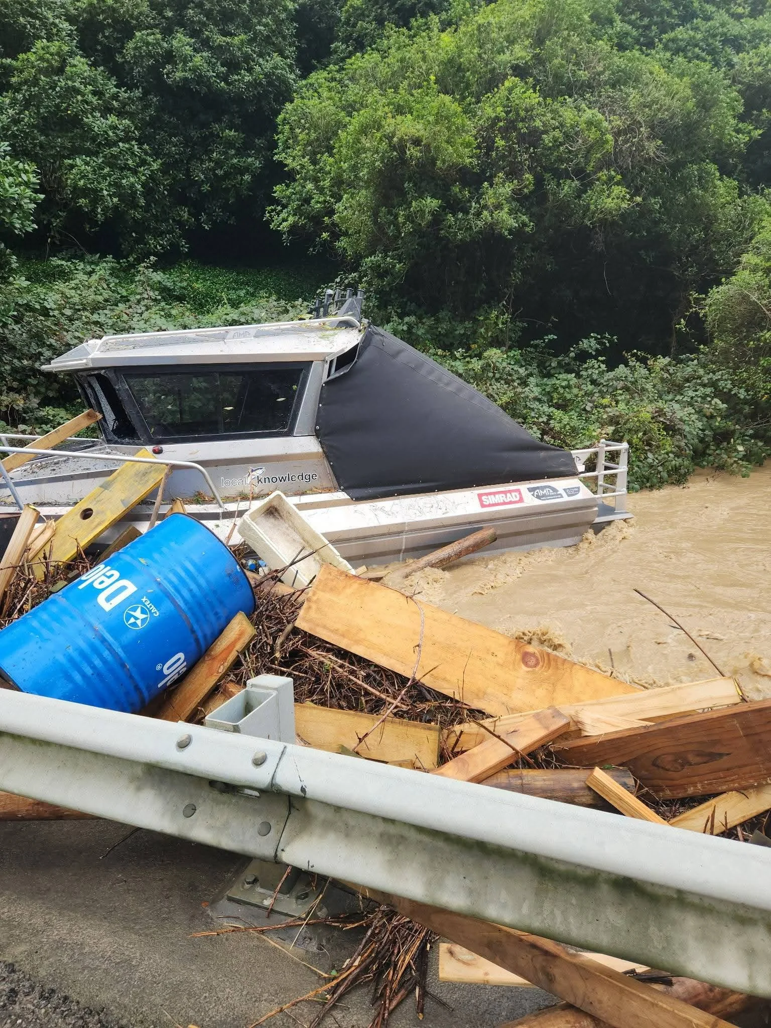 Someone's lost their boat on SH58!