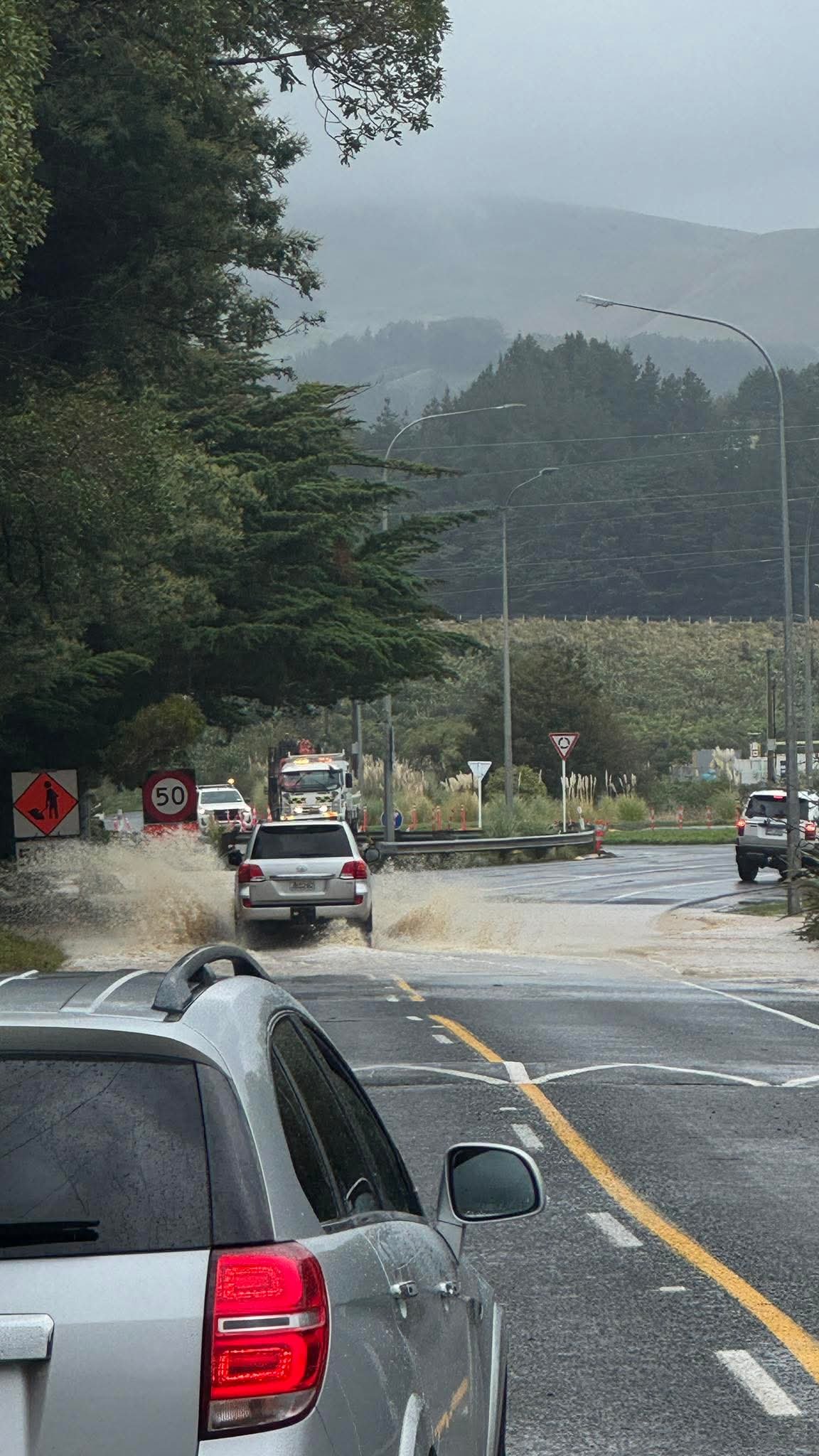 Pauatahanui roundabout is open again as at 12pm