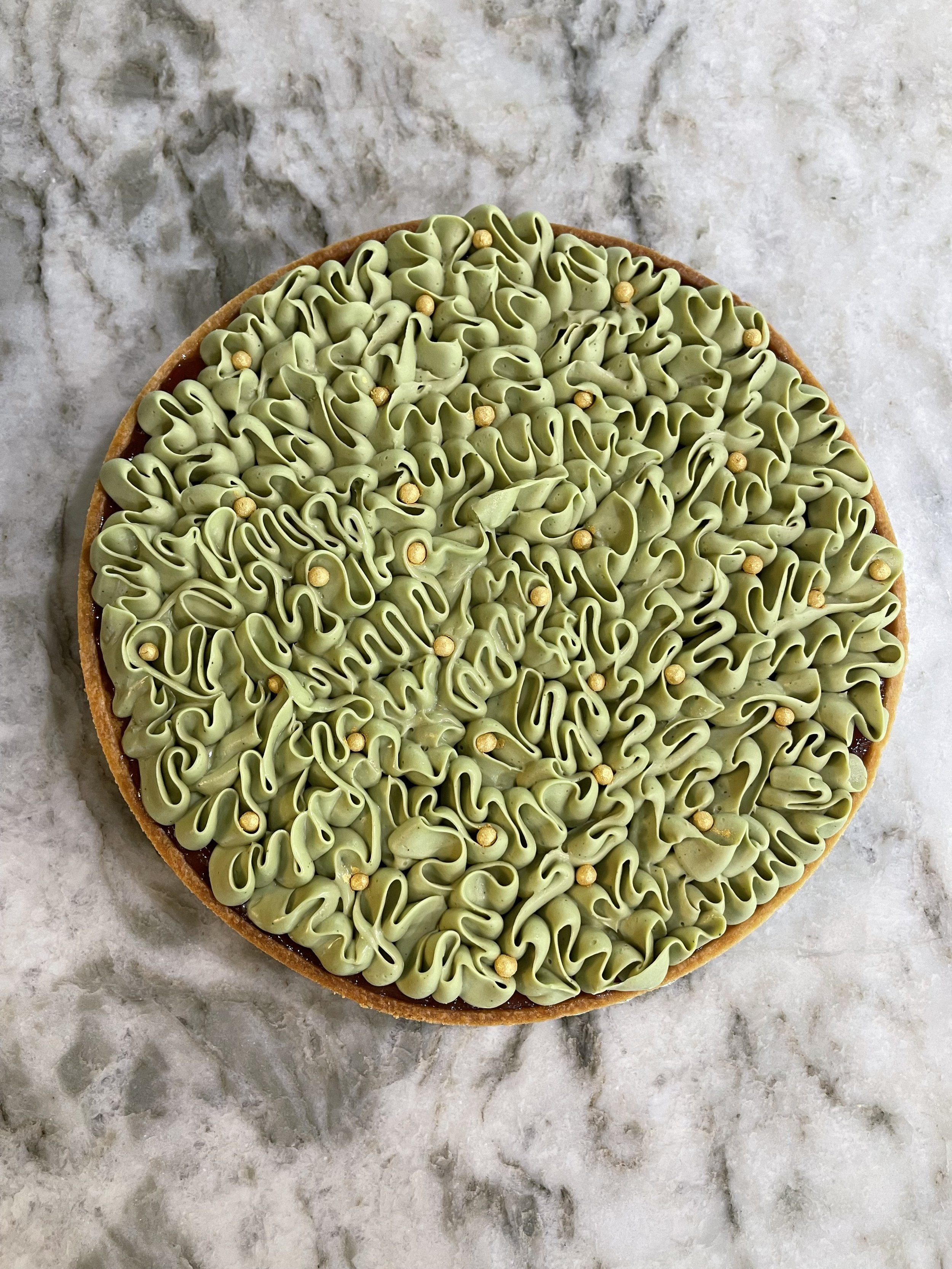Matcha Strawberry Tart, 9"